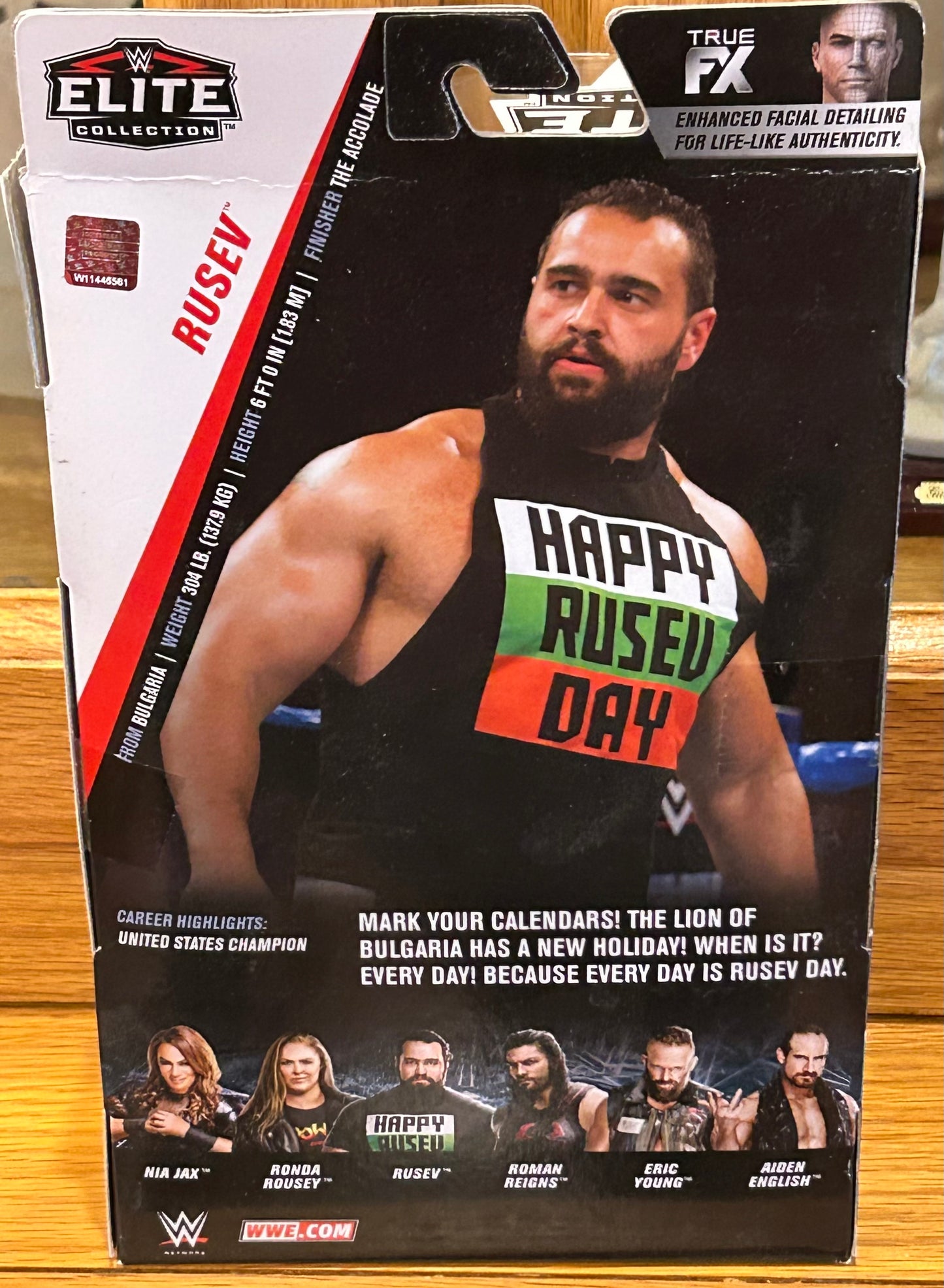 Rusev WwE Mattel Elite Series 65 Action Figure (Sealed, Never Opened)
