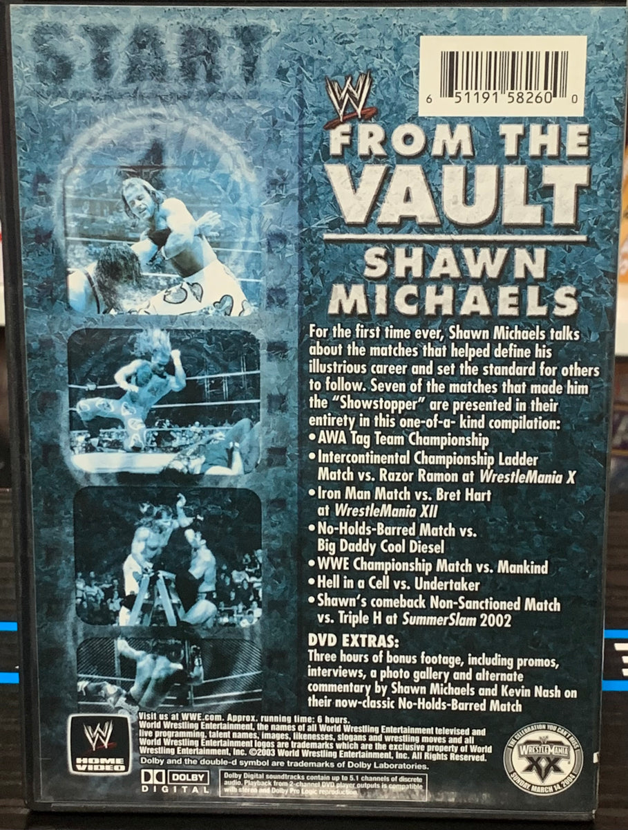WWE DVD “Shawn Michaels, From The Vault” (2-Disc Set) (Razor