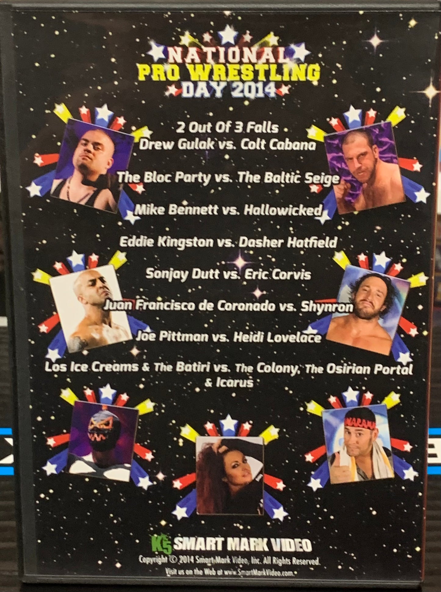 Nation Pro Wrestling Day 2014 DVD (2-Disc Set) (Kingston, Colt Cabana, Drew Gulak, Sonjay Dutt & so much more)