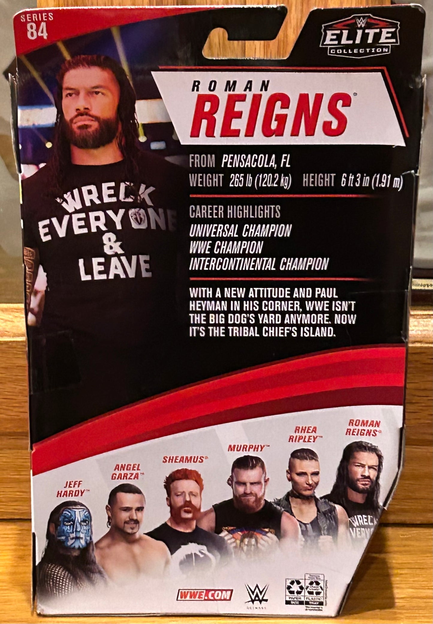 Roman Reigns WWE Mattel Elite Series 84 Action Figure (Sealed, Never Opened)