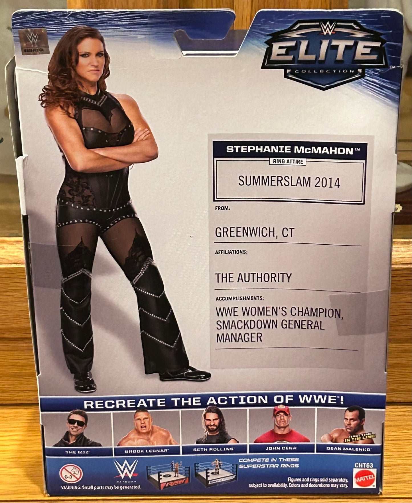 Stephanie McMahon WWE mattel Elite Series 37 Action E(Box opened but Figure is Complete)