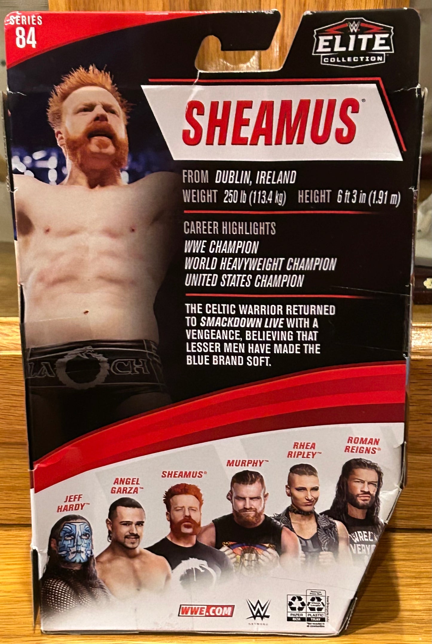 Sheamus WWE Mattel Elite Series 84 Action Figure (Sealed, Never Opened)