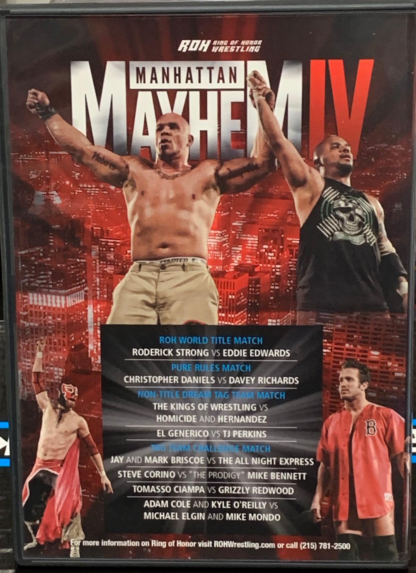 ROH Ring of Honor DVD “Manhattan Mayhem 4” (Kings of Wrestling, Strong, Edwards, Briscoes)