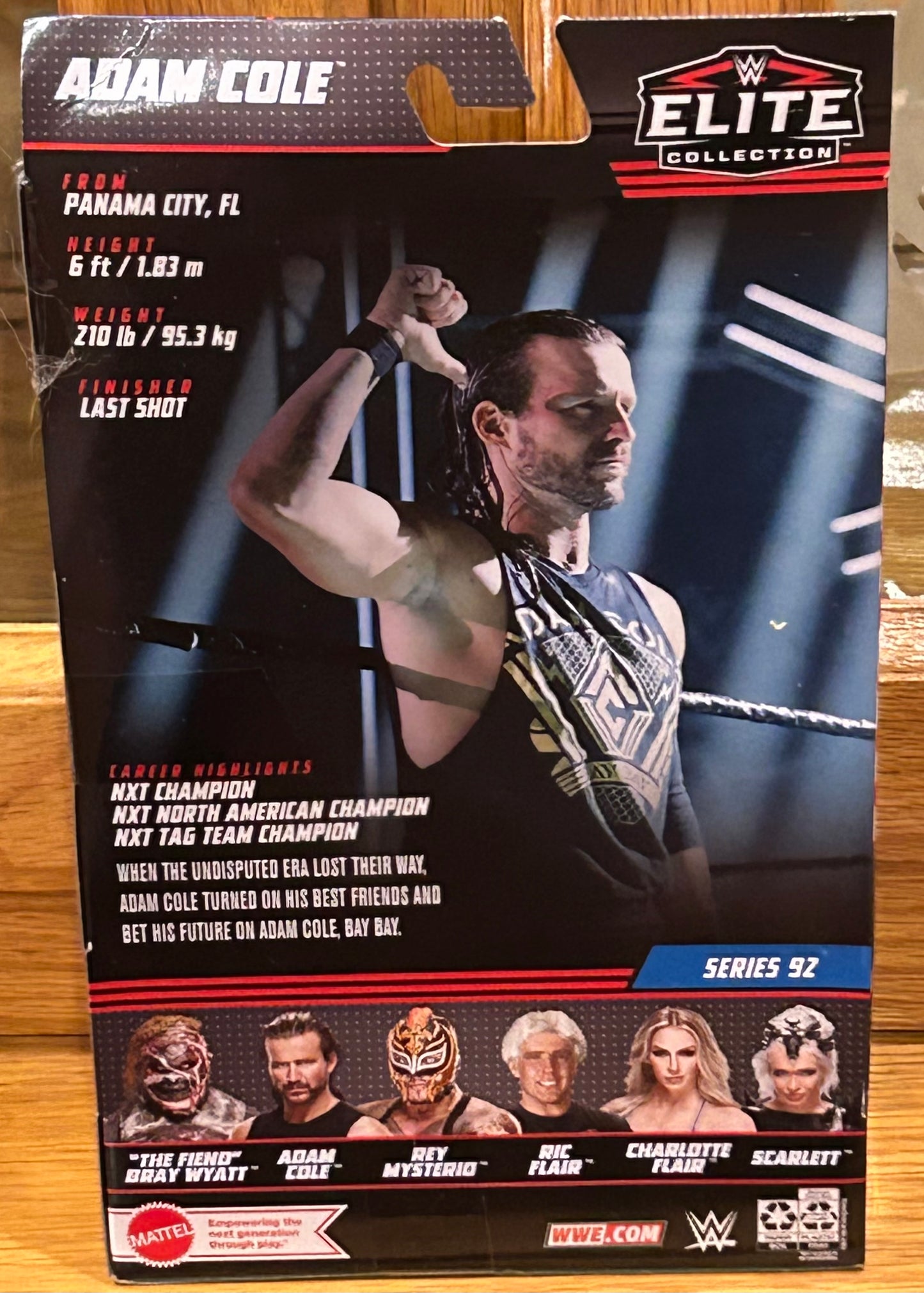 Adam Cole WWE Mattel Elite Series 92 Action Figure (Sealed, Brand New)