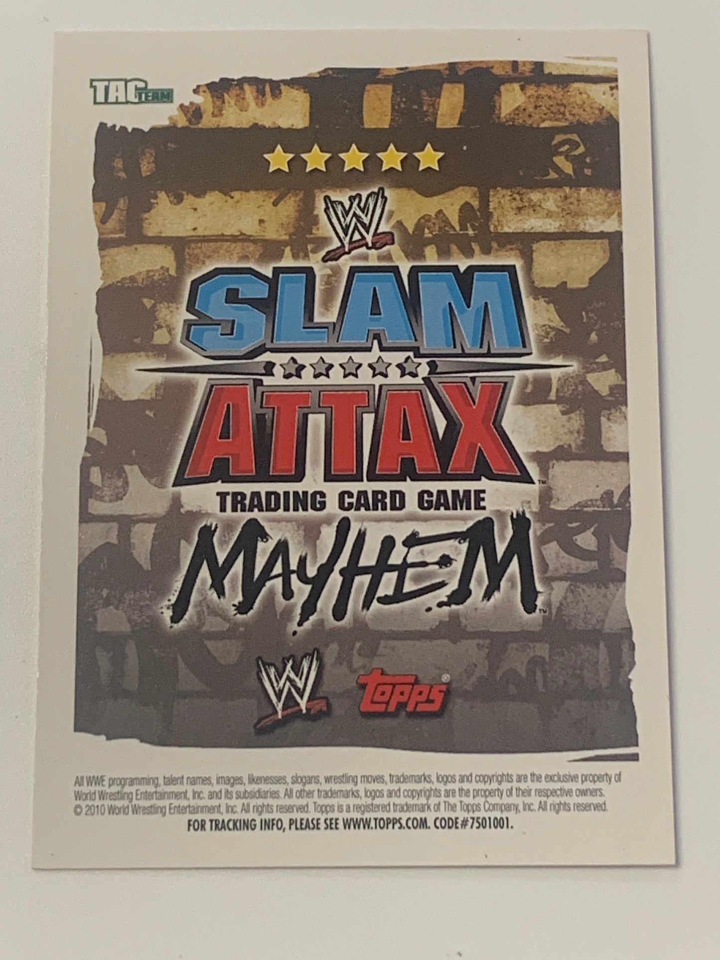Davey Boy Smith SIGNED “British Bulldog” 2010 WWE Topps Slam Attax Card (Comes w/COA)!!!