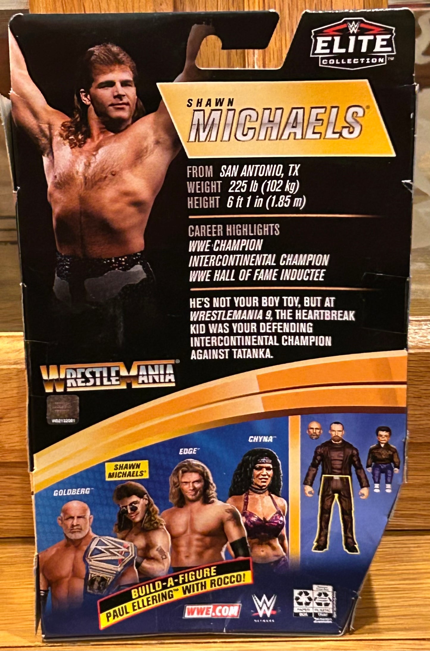 Shawn Michaels WWE Mattel Elite Wrestlemania Action  Figure (Sealed, Never Opened)