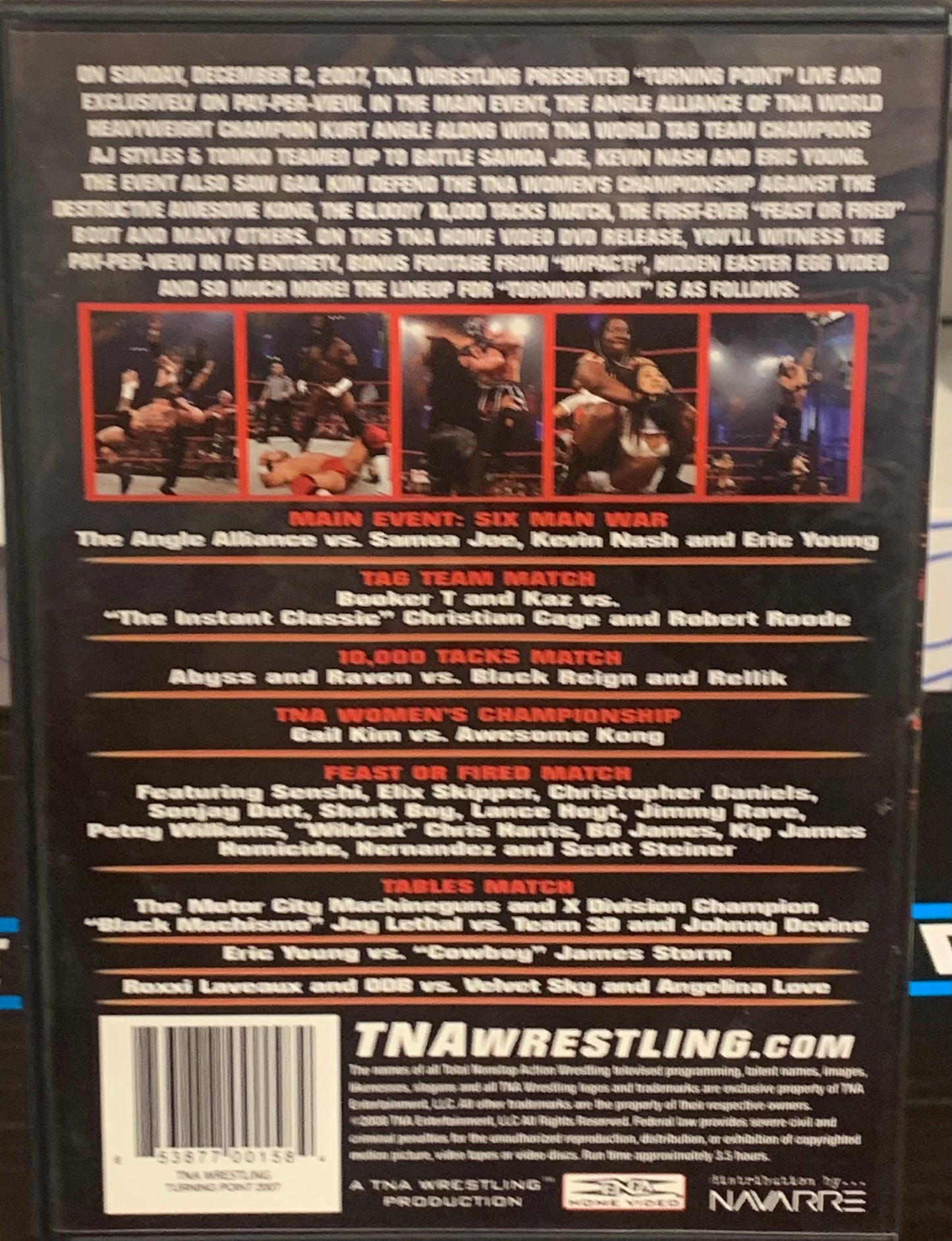 TNA DVD “Turning Point 2007” (Angle, Samoa Joe, Christian, Nash & so much more)