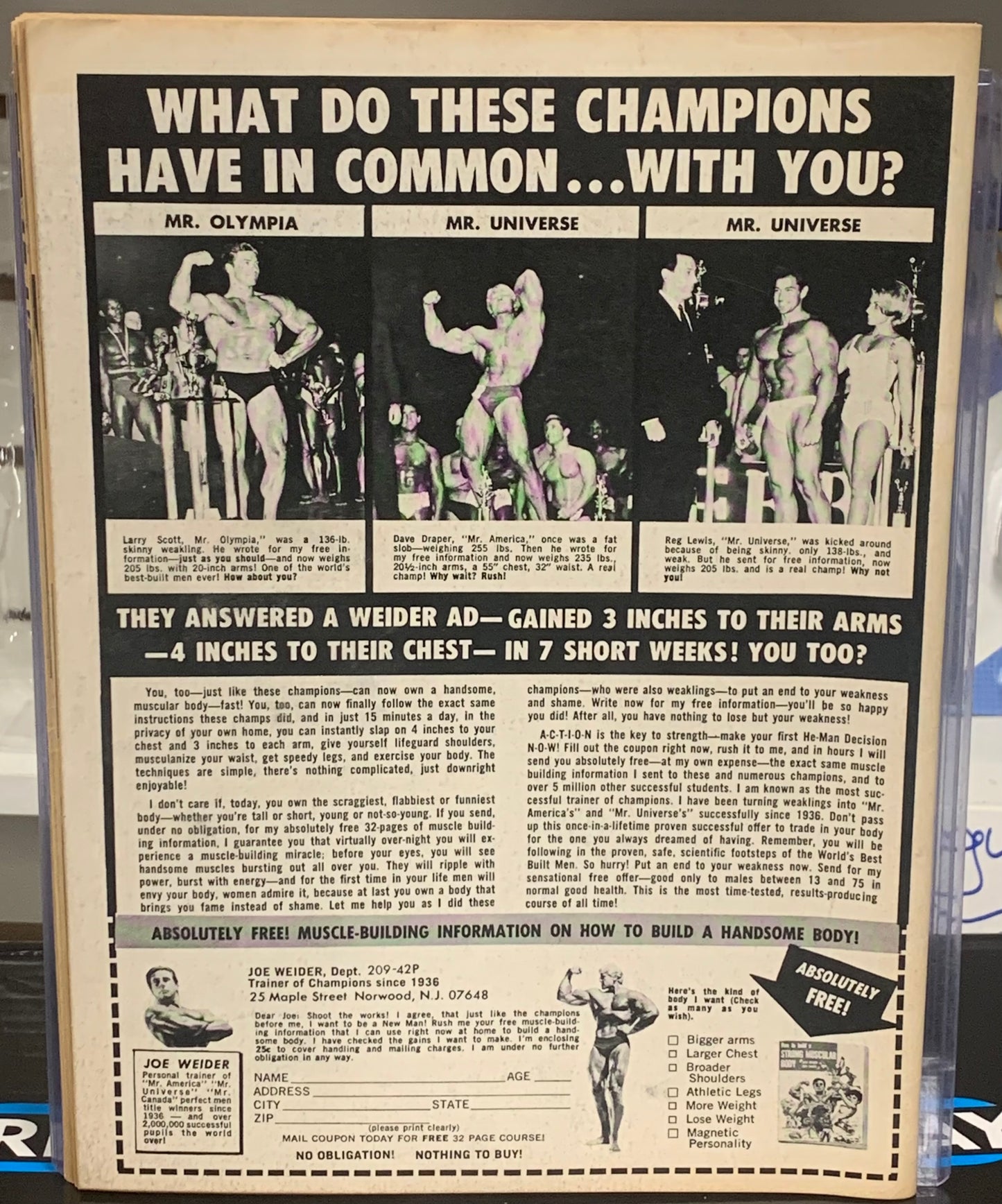 Inside Wrestling Magazine April 1972 SUPERSTAR BILLY GRAHAM