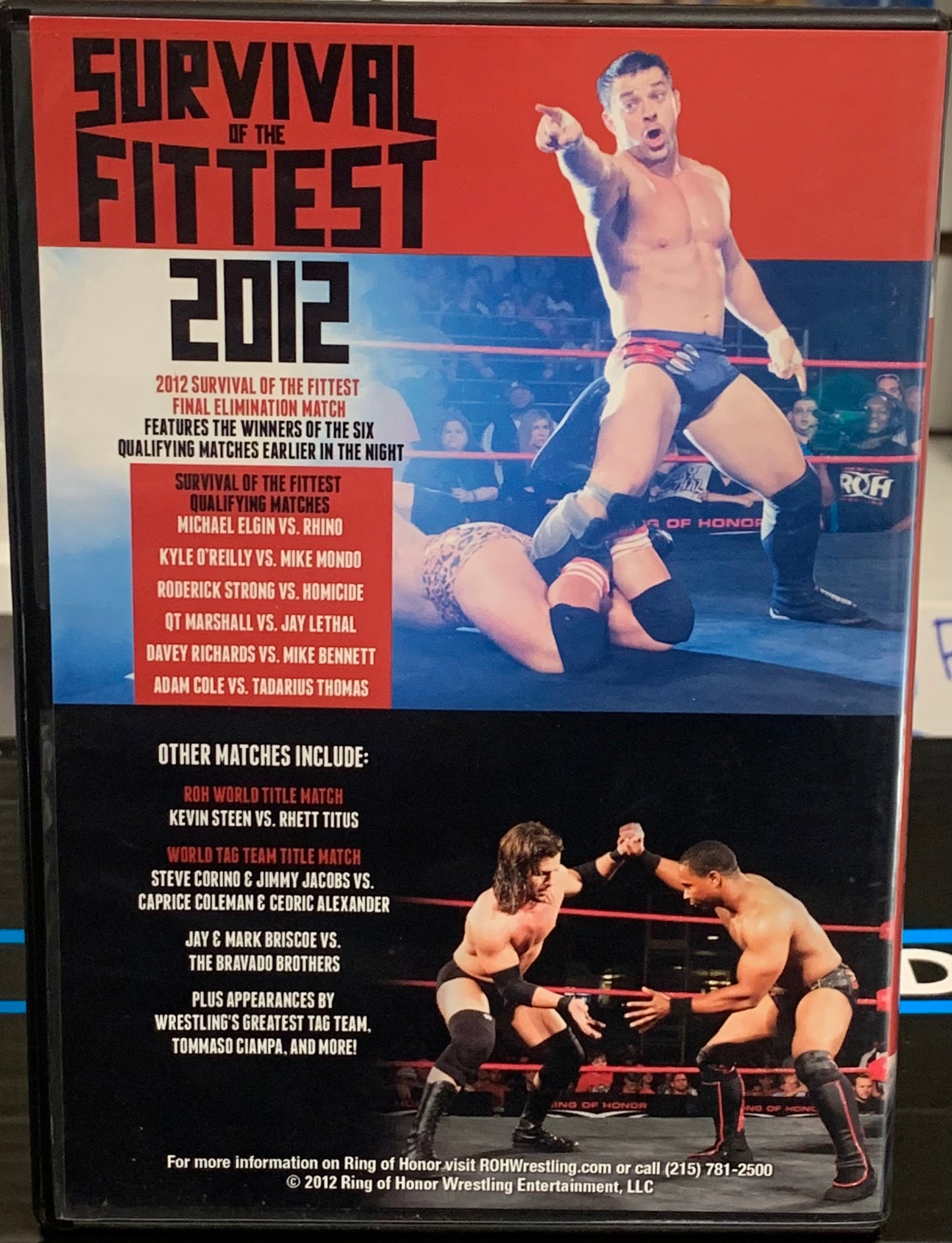 ROH Ring of Honor DVD Survival of the Fittest 2012 (Adam Cole, Steen, Homicide, Briscoes)