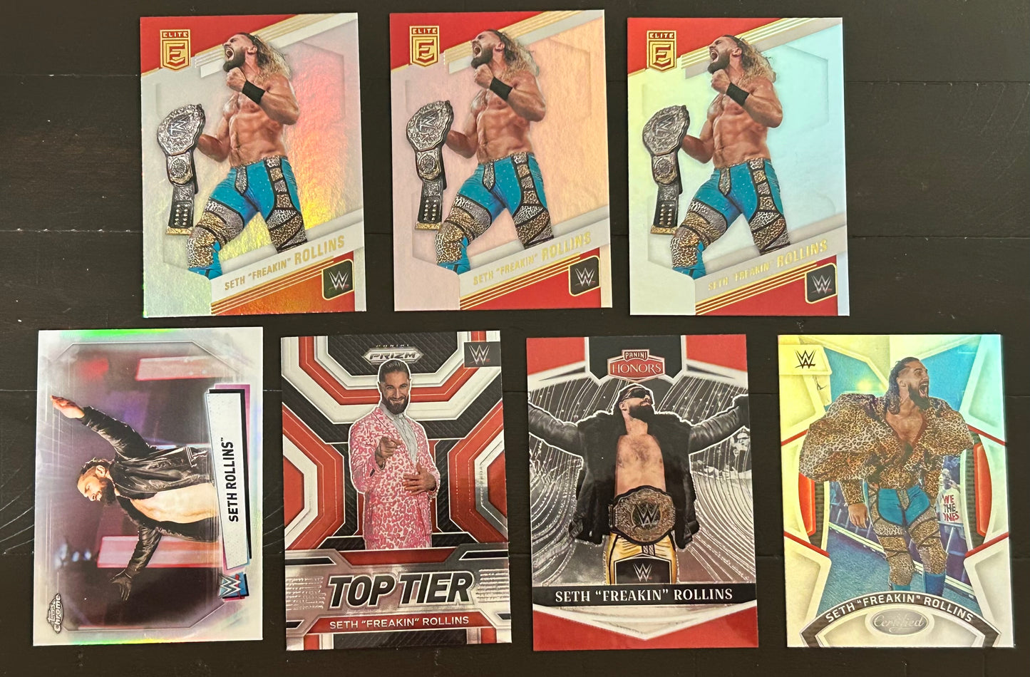 Seth Rollins WWE Card Lot (7 cards, Refractor)