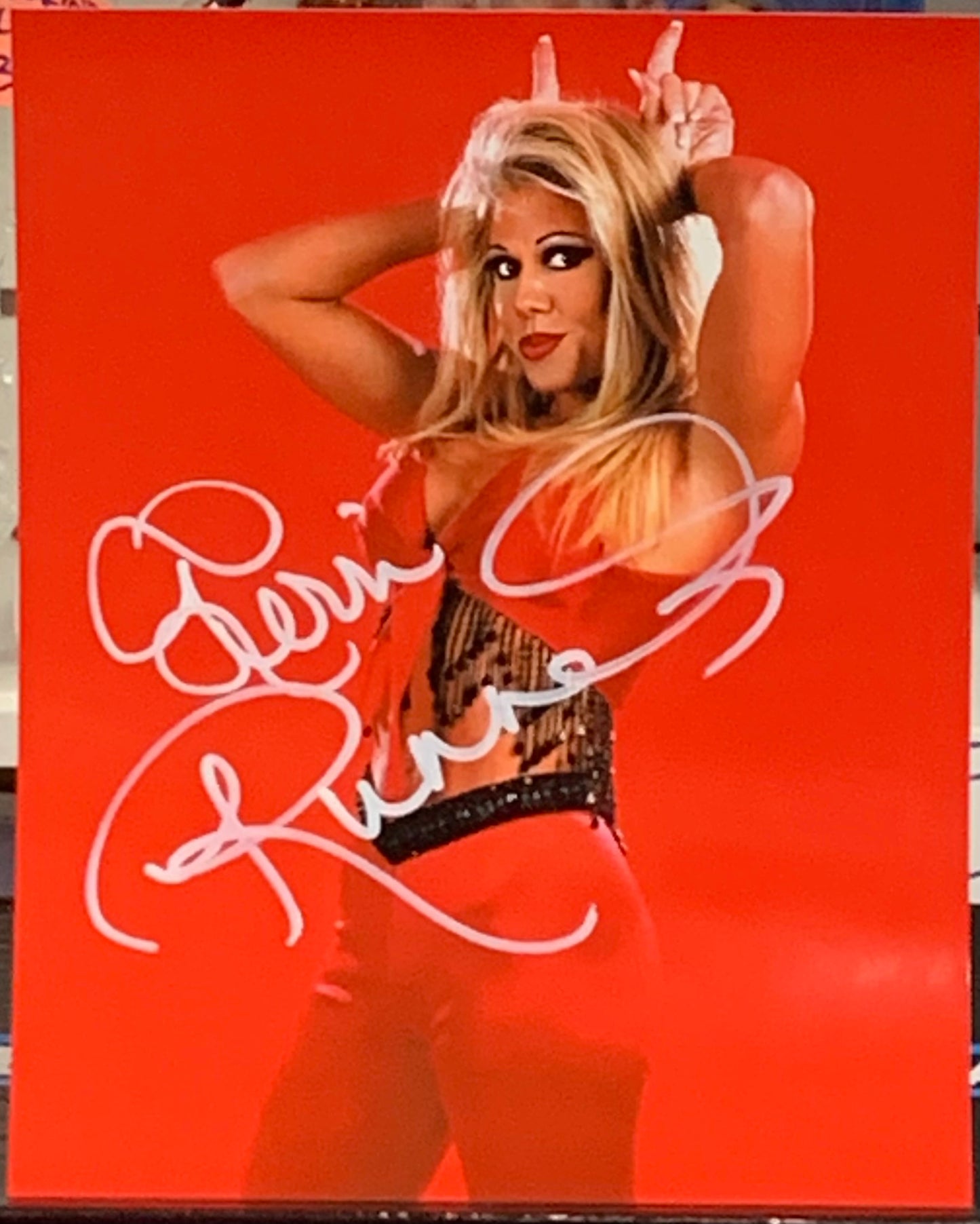 Terri Runnels WWE Signed 8x10 Color Photo (Comes w/COA)