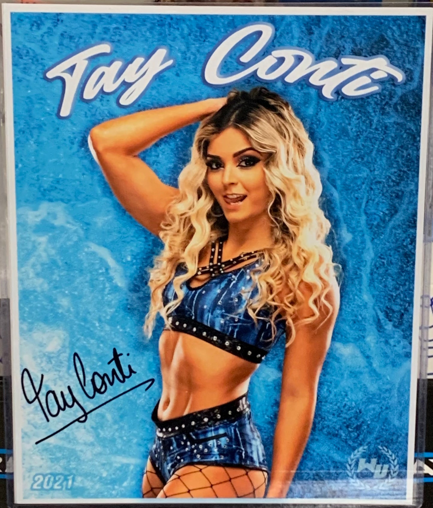 Tay Conti AEW Signed 8x10 Color Photo (Comes w/COA)