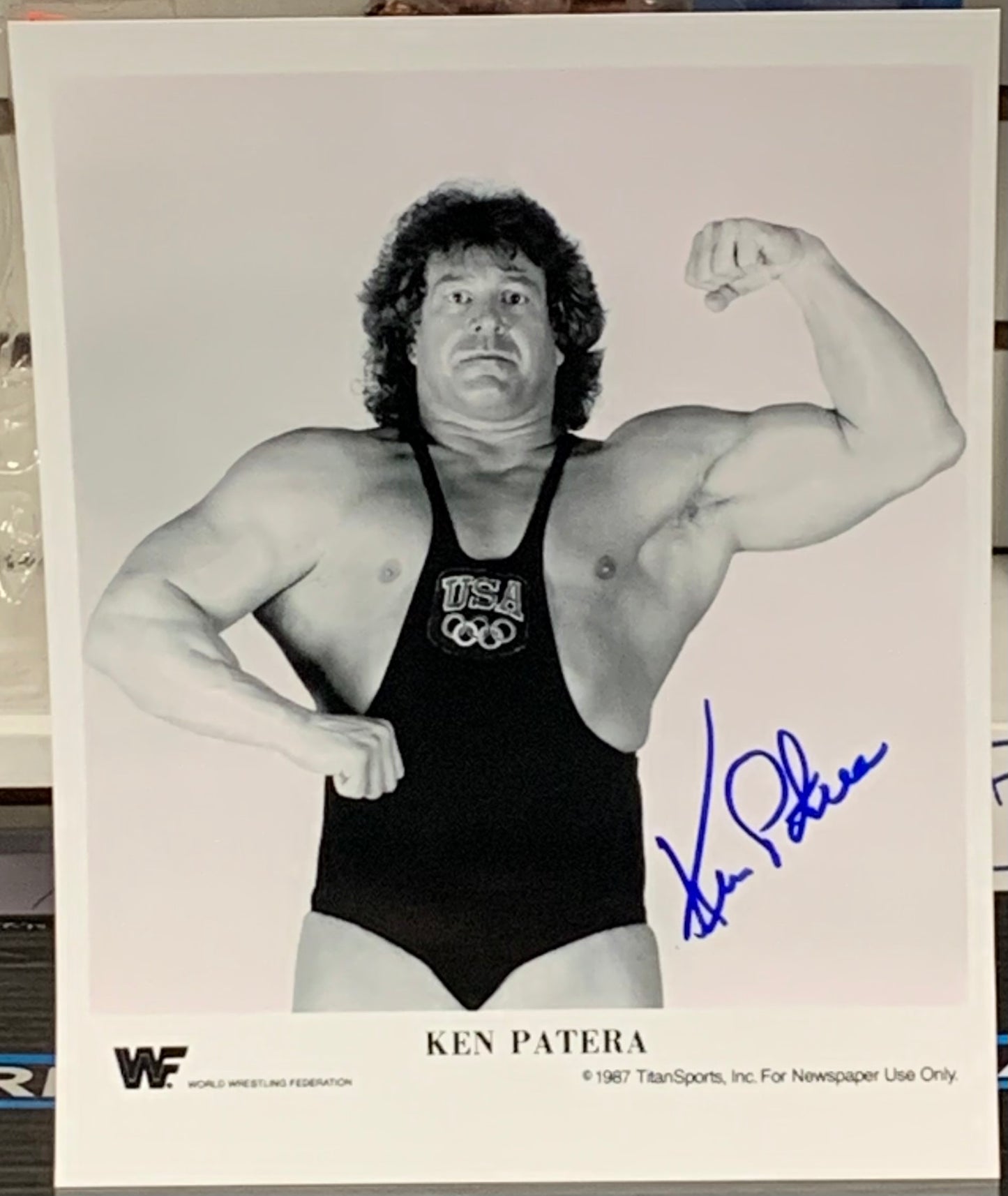 Ken patera WWE Signed Photo COA