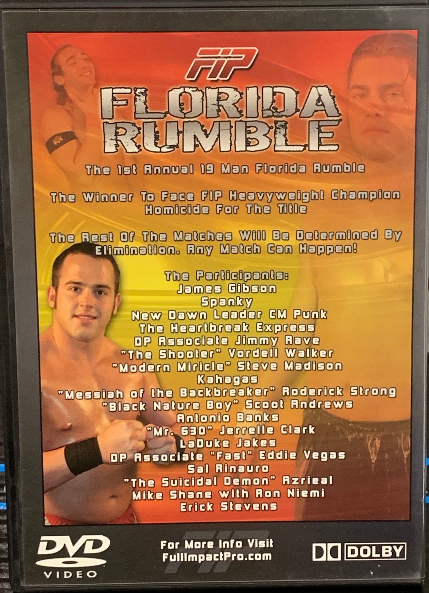 FIP Full Impact Pro DVD “Florida Rumble” 12/17/04 (CM Punk, Homicide, MVP)