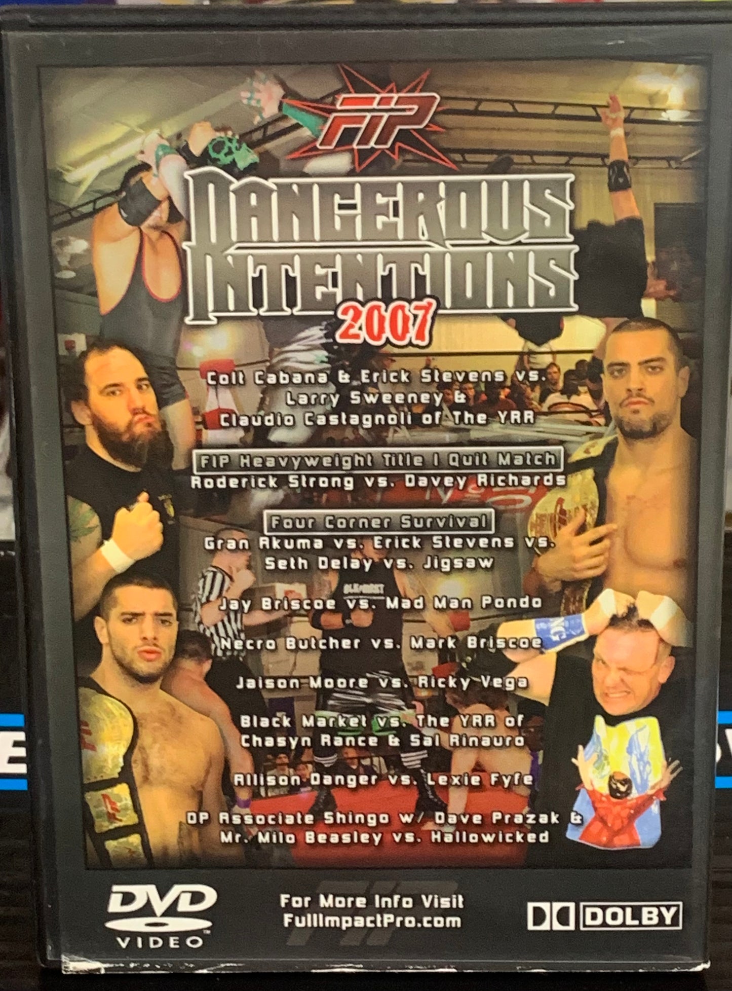 FIP Full Impact Pro DVD “Dangerous Intentions 2007” (Strong, Richards, Briscoes, Necro Butcher)