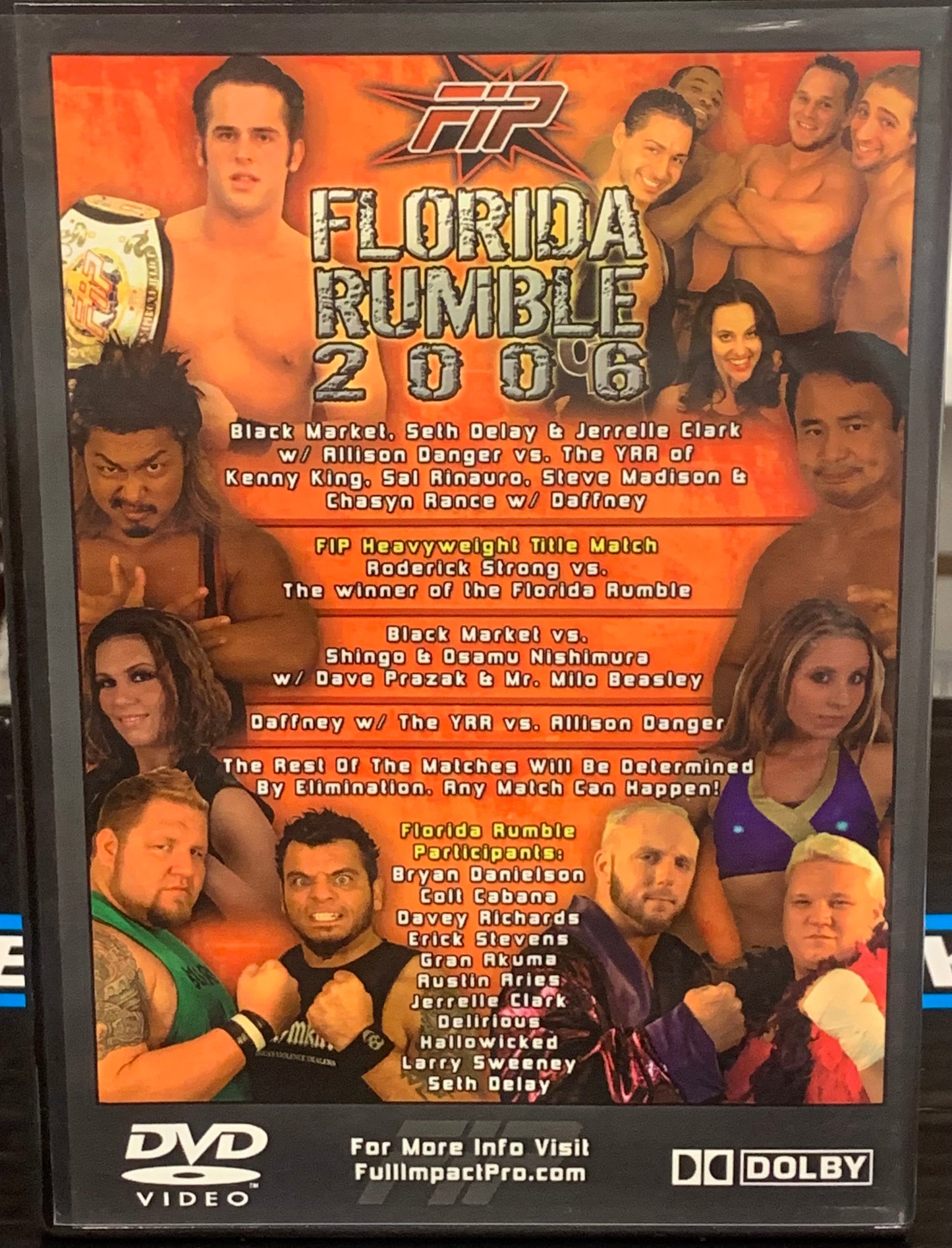 FIP Full Impact Pro DVD “Florida Rumble 2006” 12/16/06 (Roderick Strong, Shingo, Bryan Danielson)