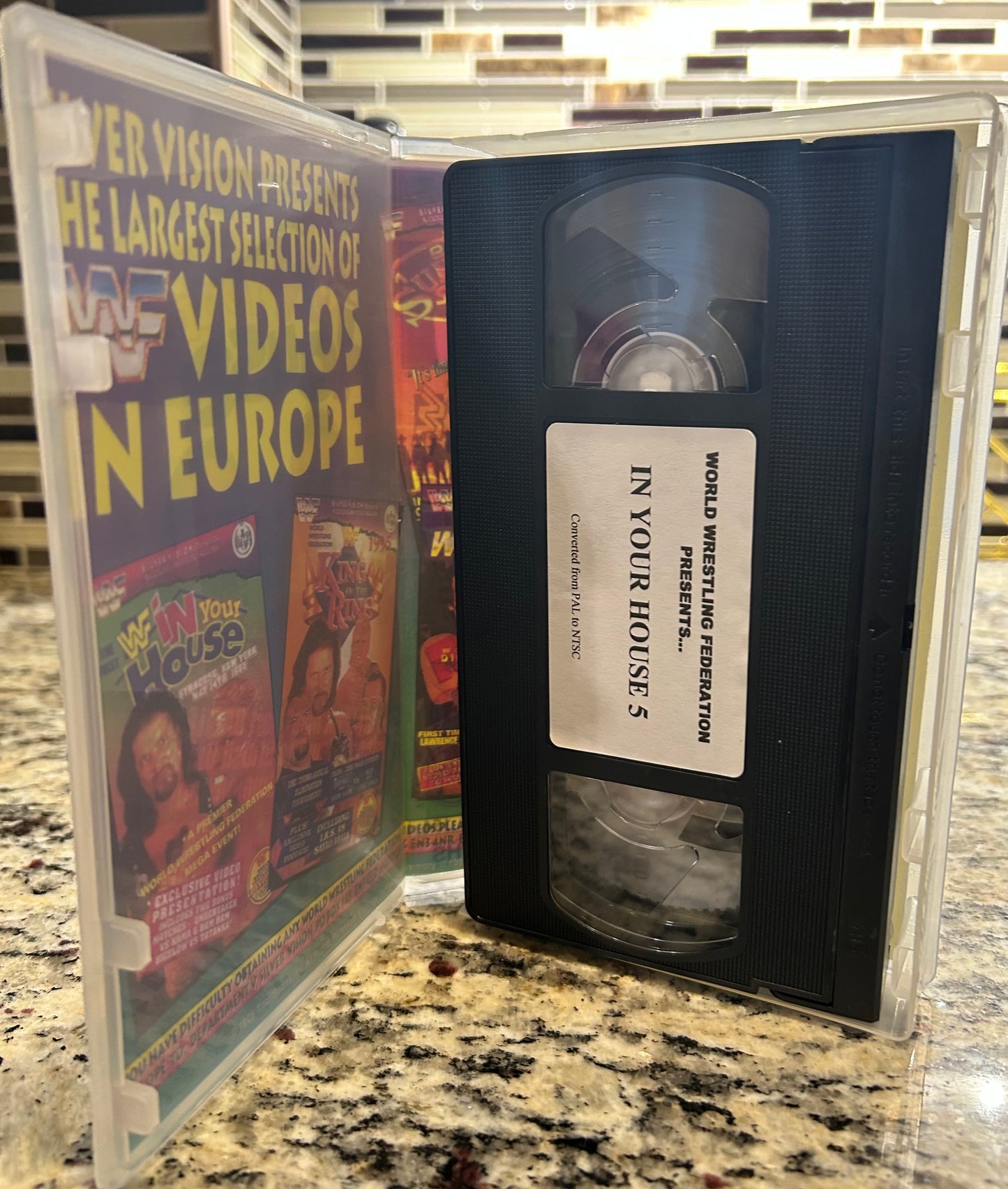 WWF WWE In Your House 5 Official VHS (Bret Hart, British Bulldog, Razor & more)