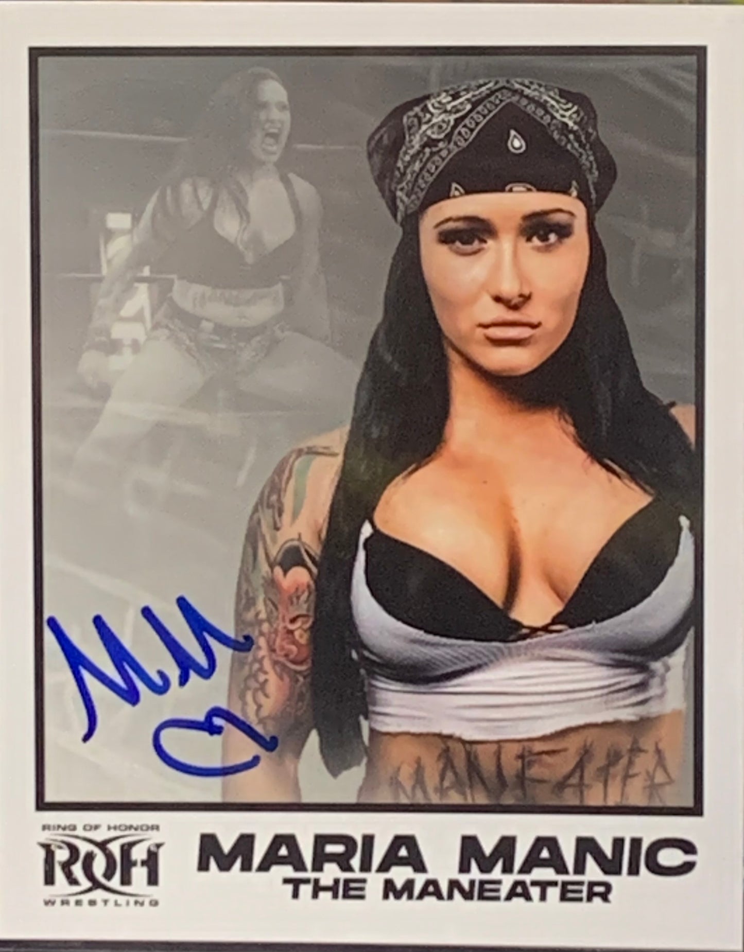 Maria Manic Signed Photo