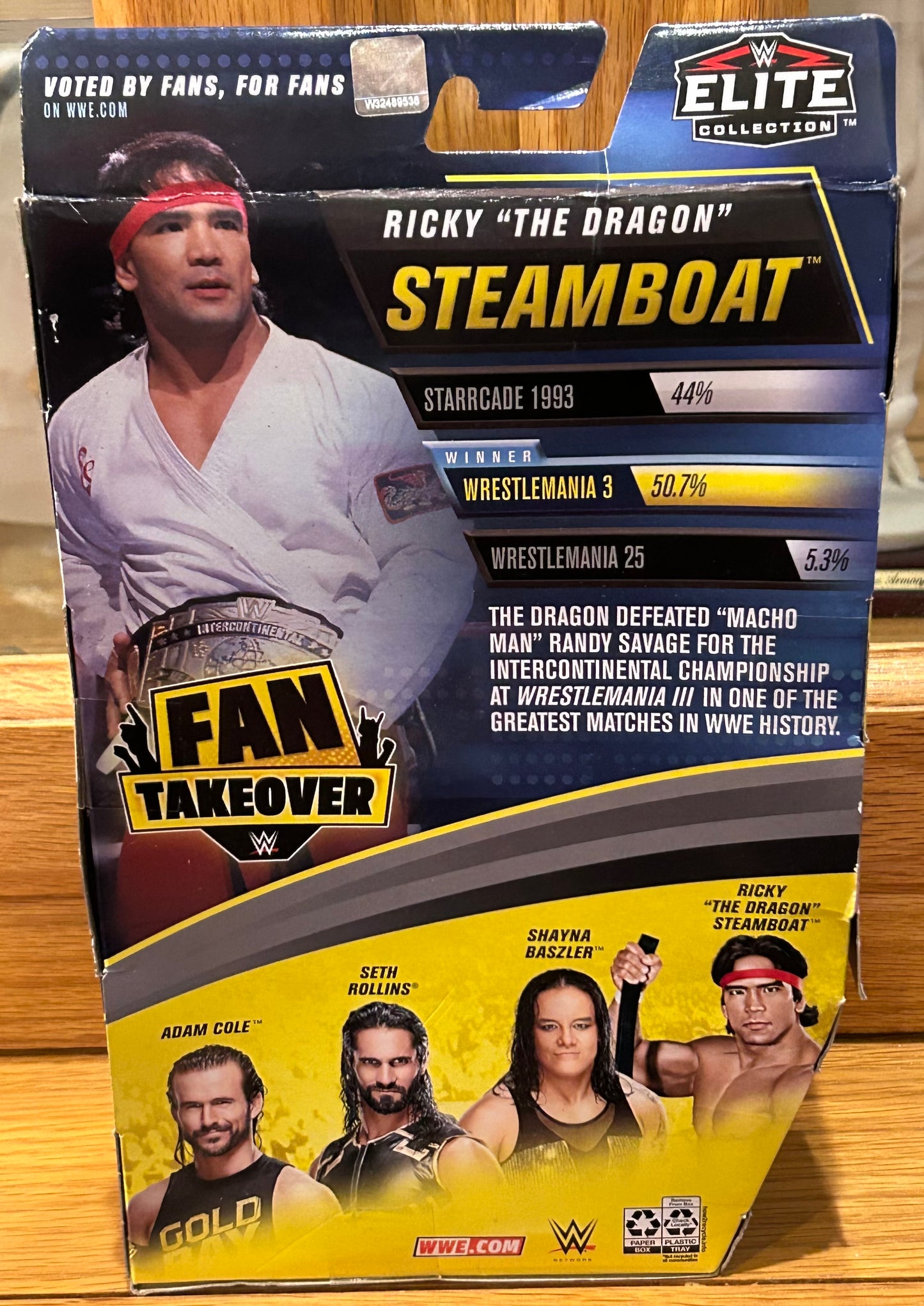 Ricky “The Dragon” Steamboat WWE Mattel Elite Fan Takeover Action Figure (Sealed, Never Opened)