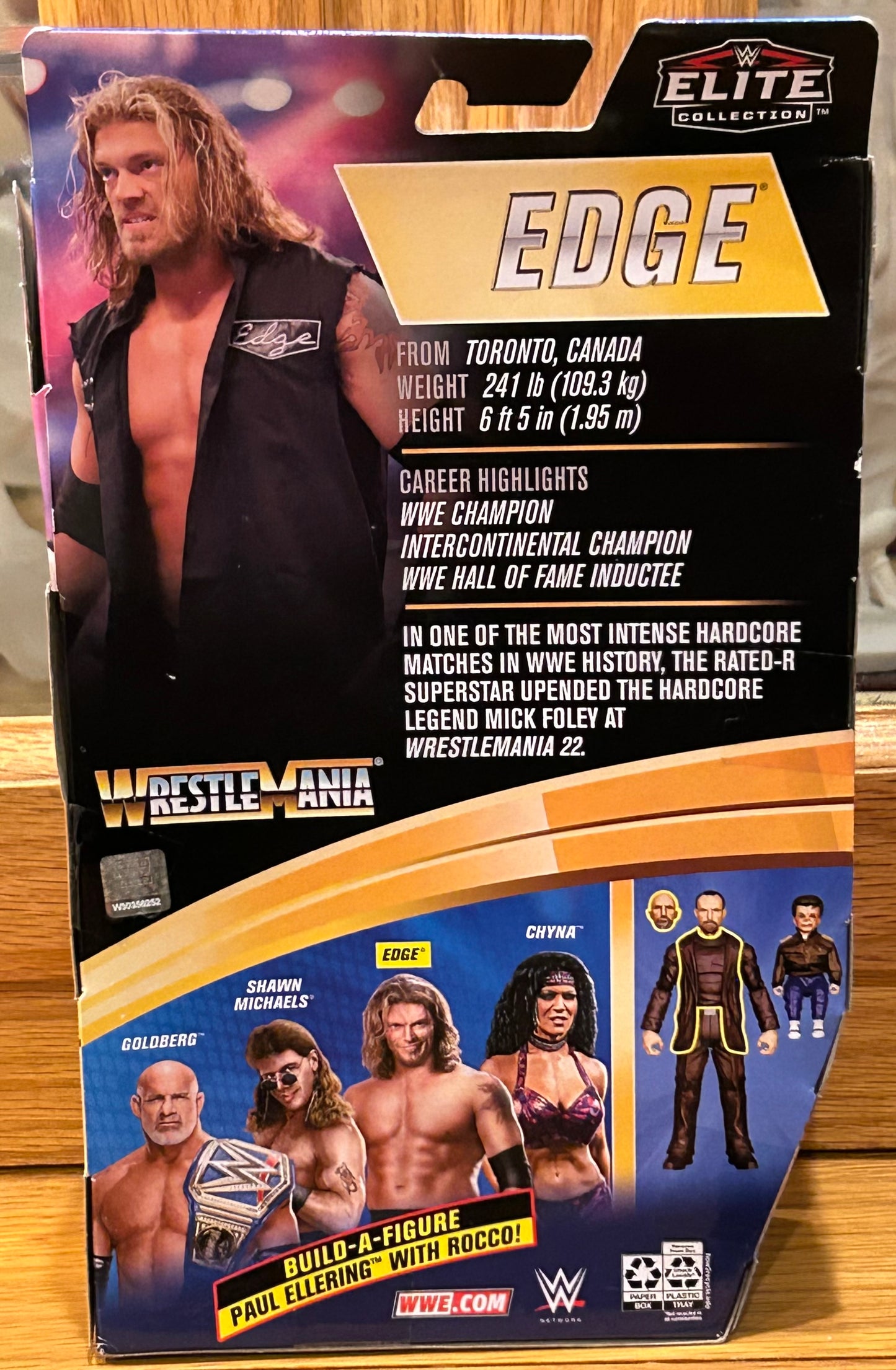 Edge WWE Wrestlemania Mattel Elite Action Figure (BAF Paul Ellering)