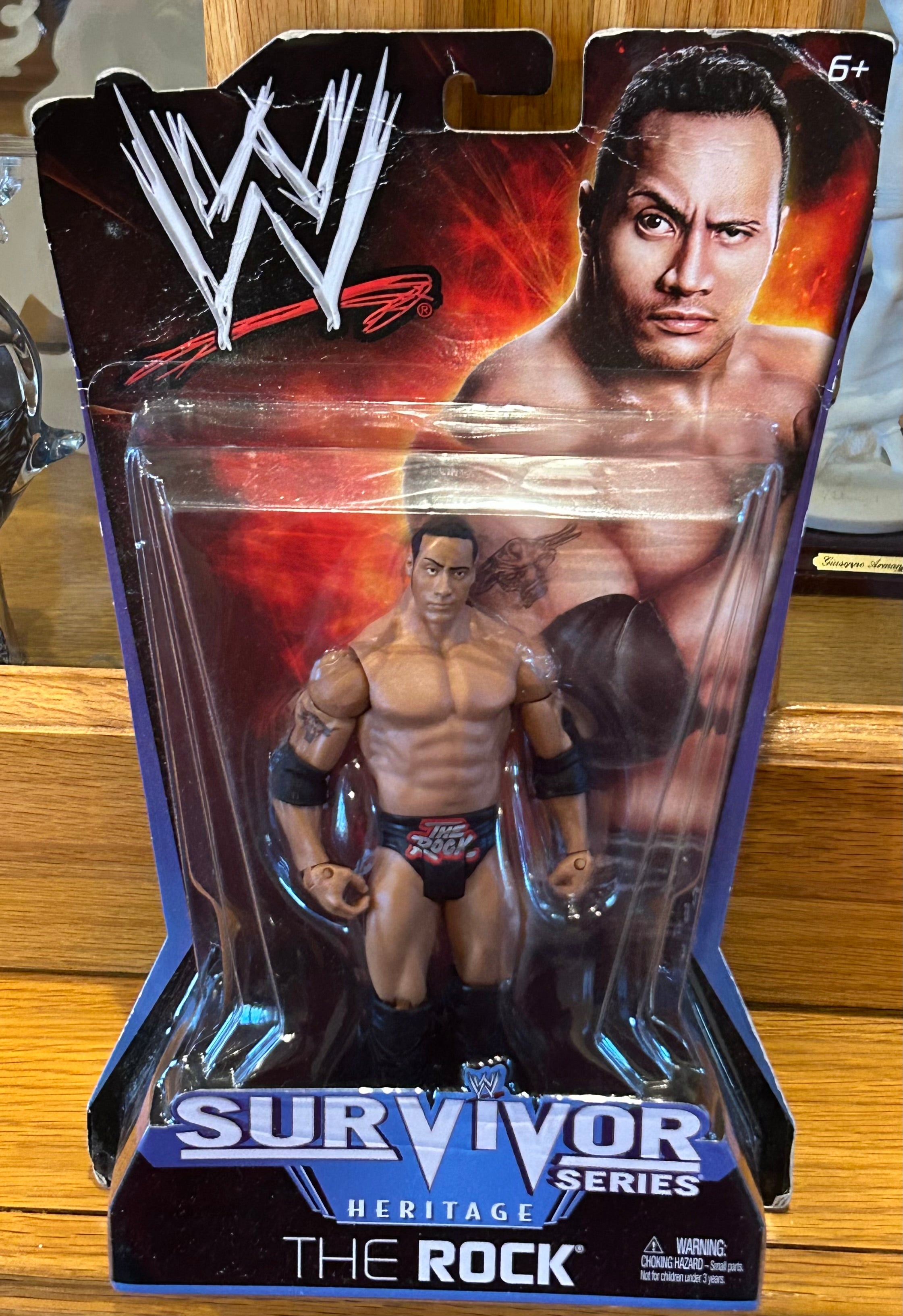 WWE THE ROCK フィギュア(直筆サイン付き？) The Rock WWE Mattel Survivor Series Action Figure – The Wrestling