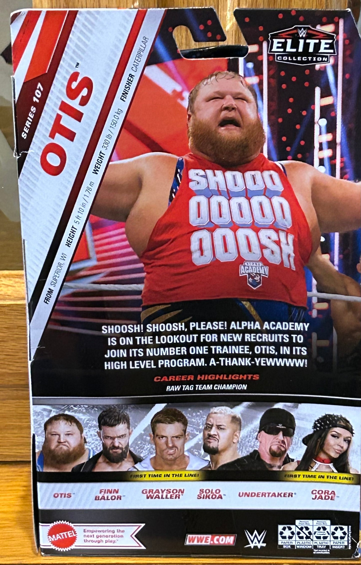 Otis WWe Mattel Elite Series 107 Action Figure (Sealed, Never Opened)