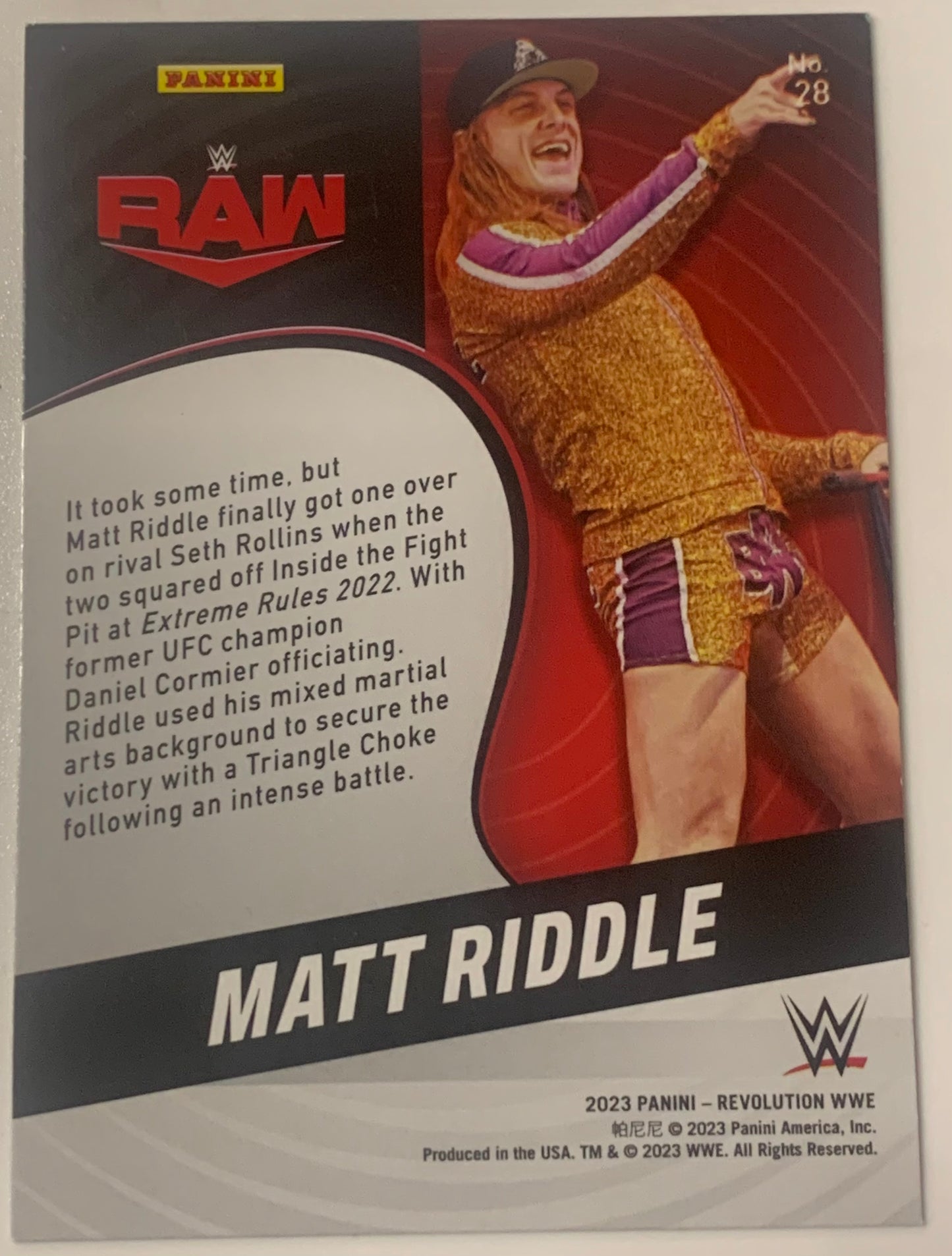 Matt Riddle 2023 WWE Panini Revolution