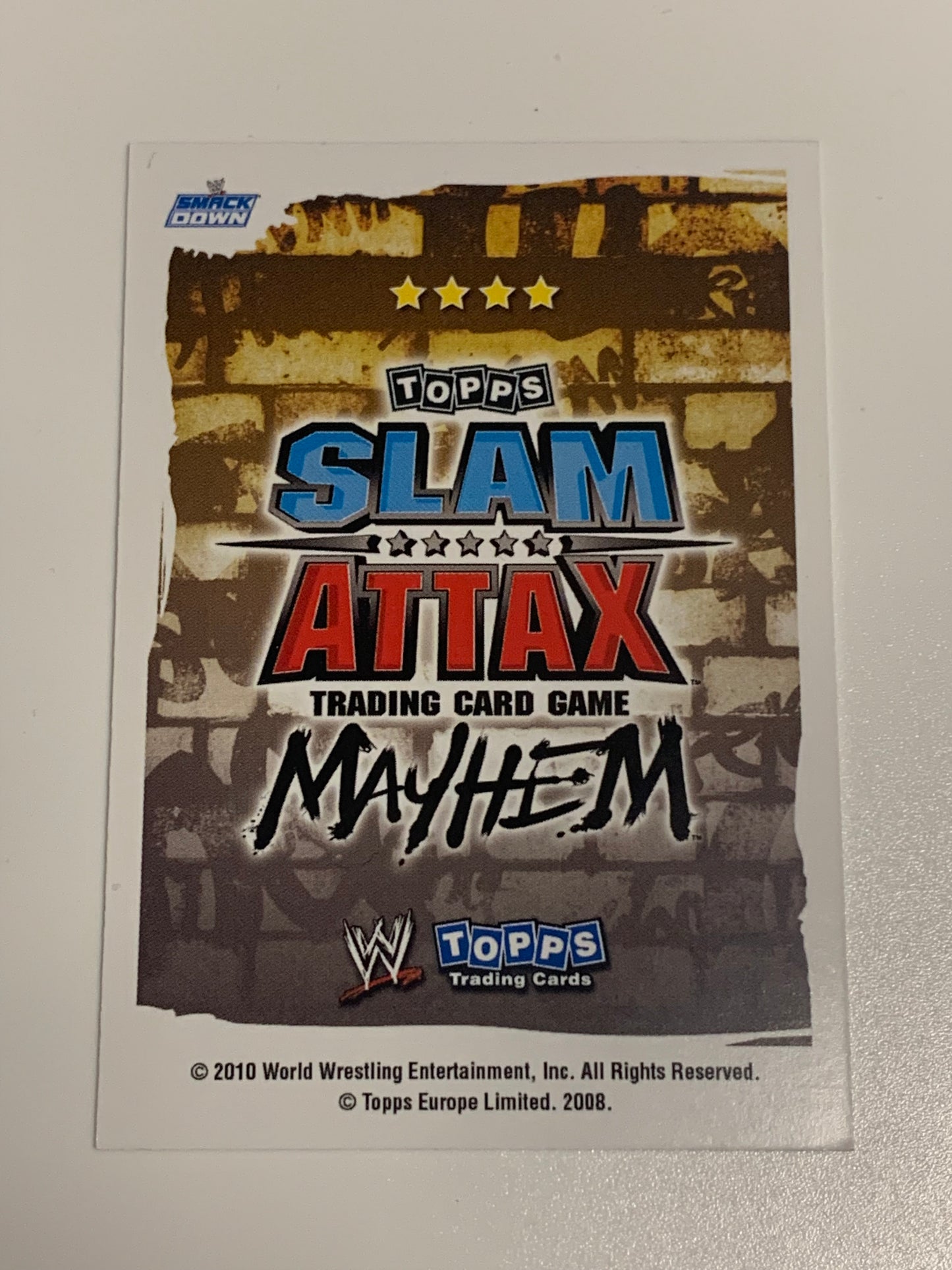 CM Punk 2010 WWE Topps Slam Attax Mayhem