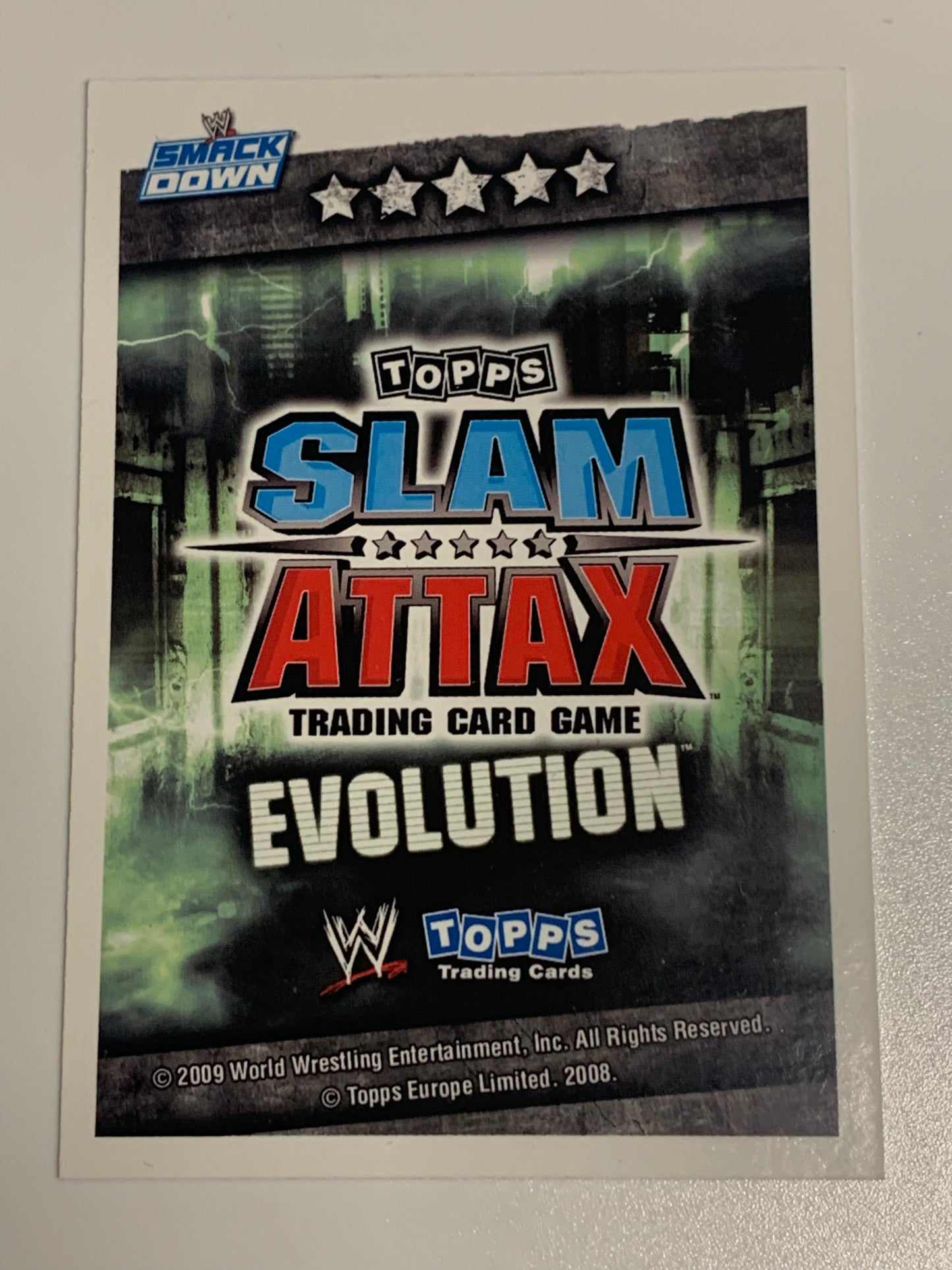 CM Punk 2009 WWE Topps Slam Attax Evolution Card