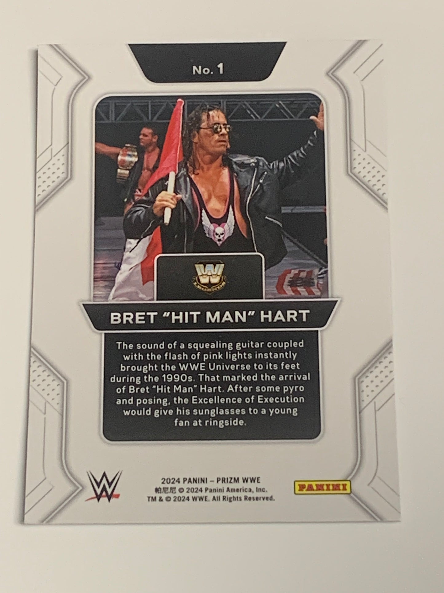 Bret “The Hitman” Hart 2024 WWE Prizm “Prizmatio Entrances”