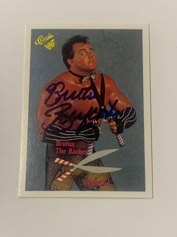 Brutus Beefcake SIGNED 1989 WWE Classic Card (Comes w/COA)