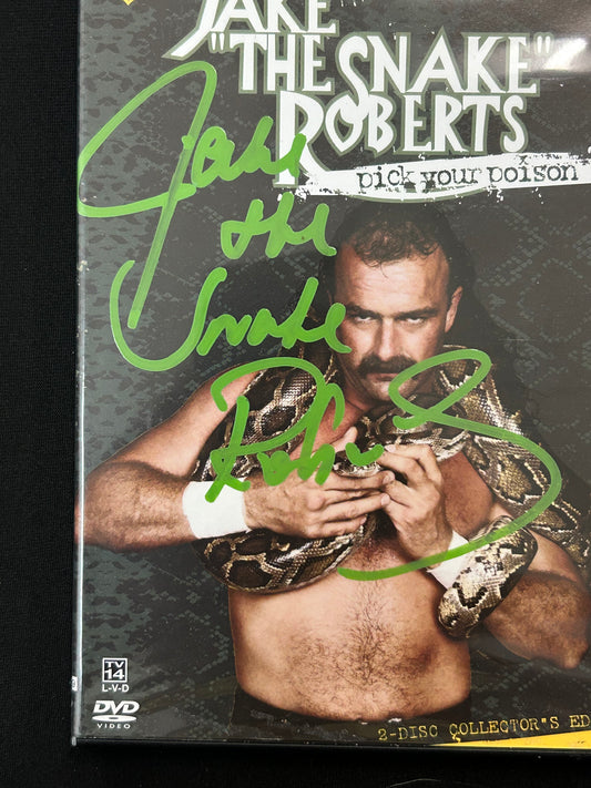 + SIGNED WWE DVD by Jake “The Snake” Roberts (2 Disc Set) Comes with COA