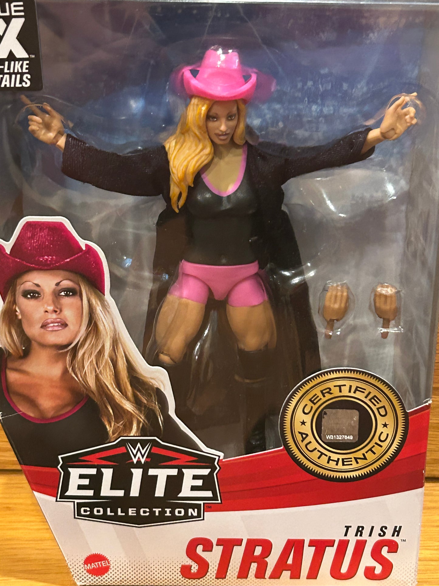 * Trish Stratus WWE Mattel Elite Series 88 Action Figure (box was opened, but figure is in MINT Condition)