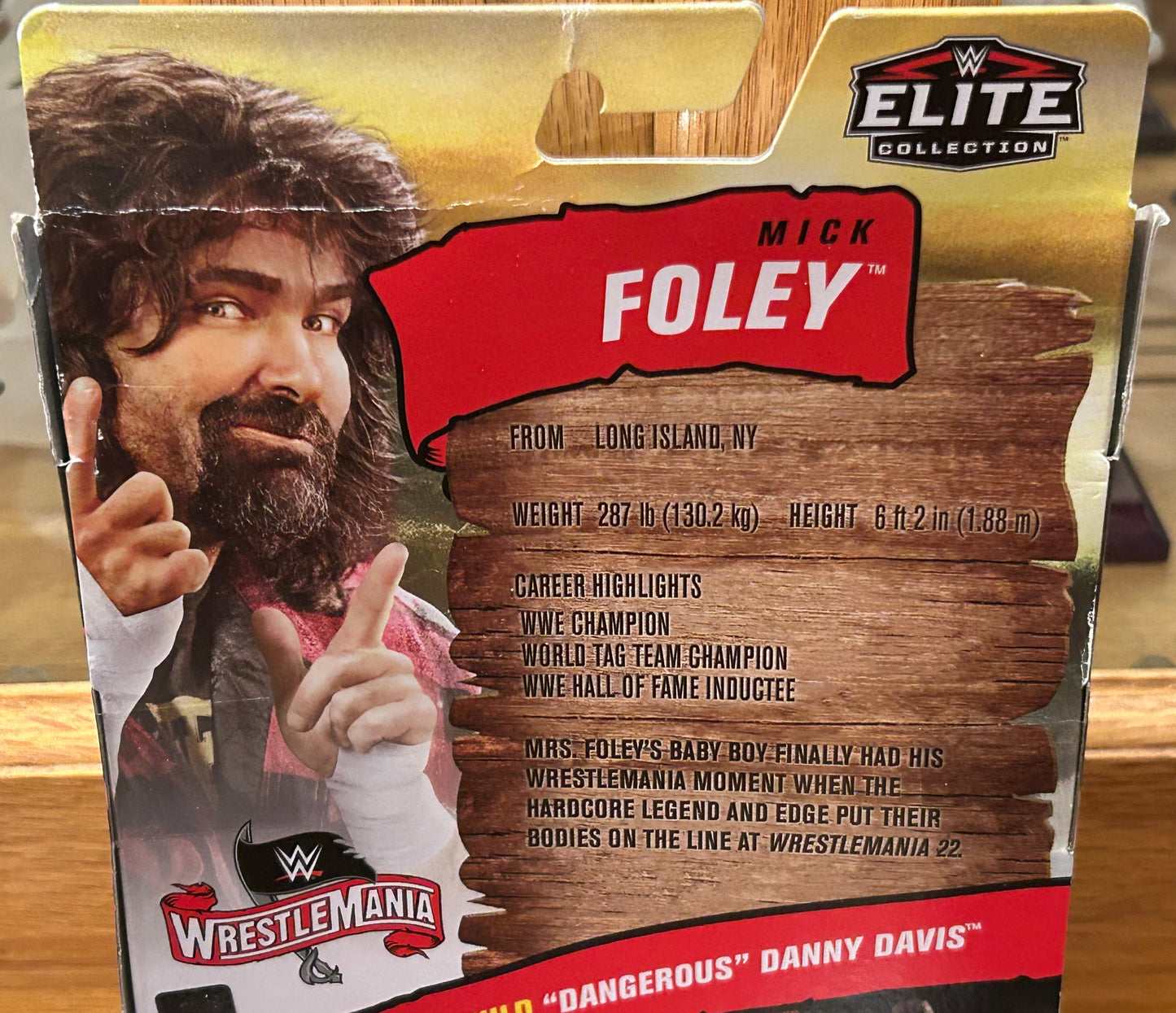 Mick Foley (Cactus Jack) WWE Mattel Wrestlemania Elite Action Figure (BAF Referee)