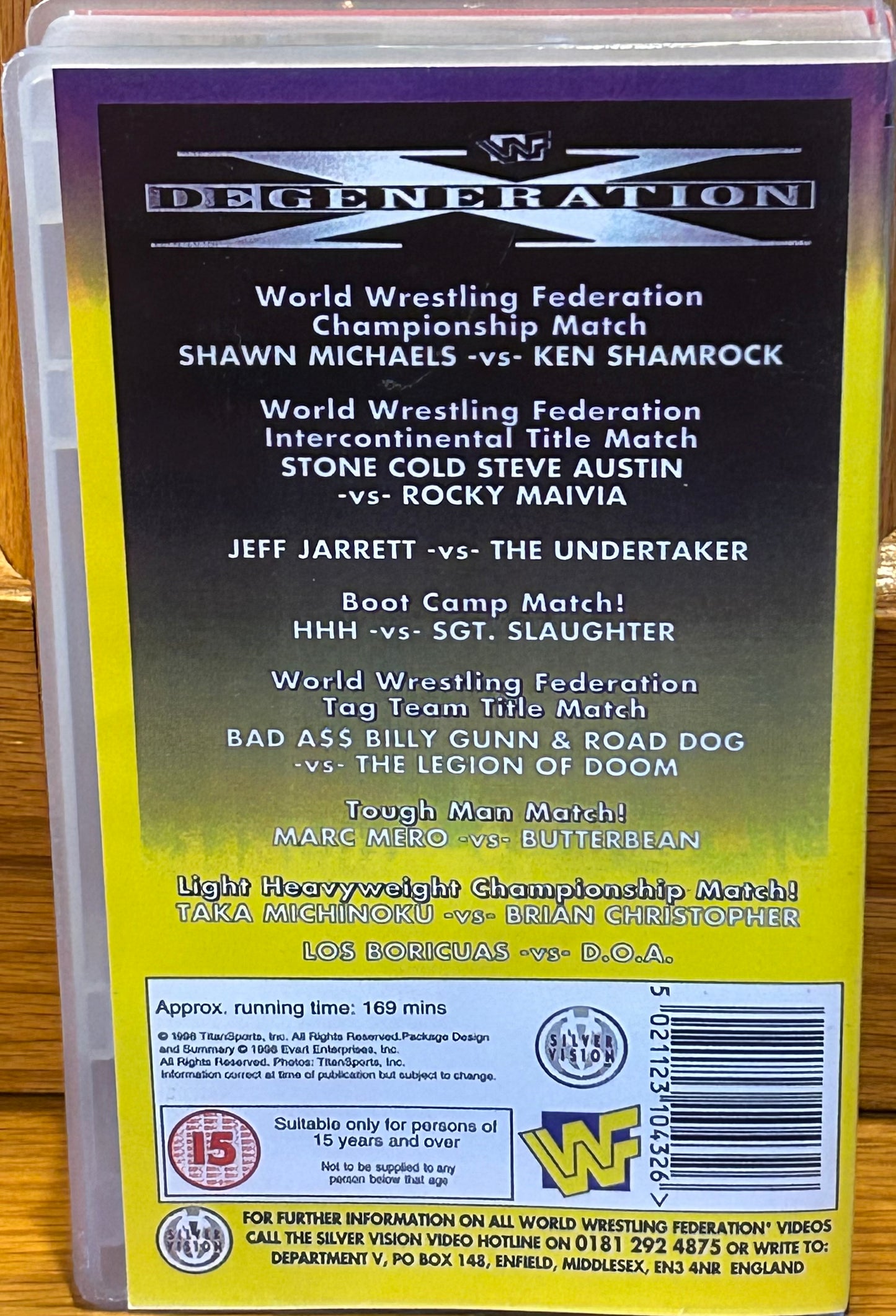 * WWF WWE In Your House 19 Official VHS (HBK, Shamrock, Austin, Rock & so much more