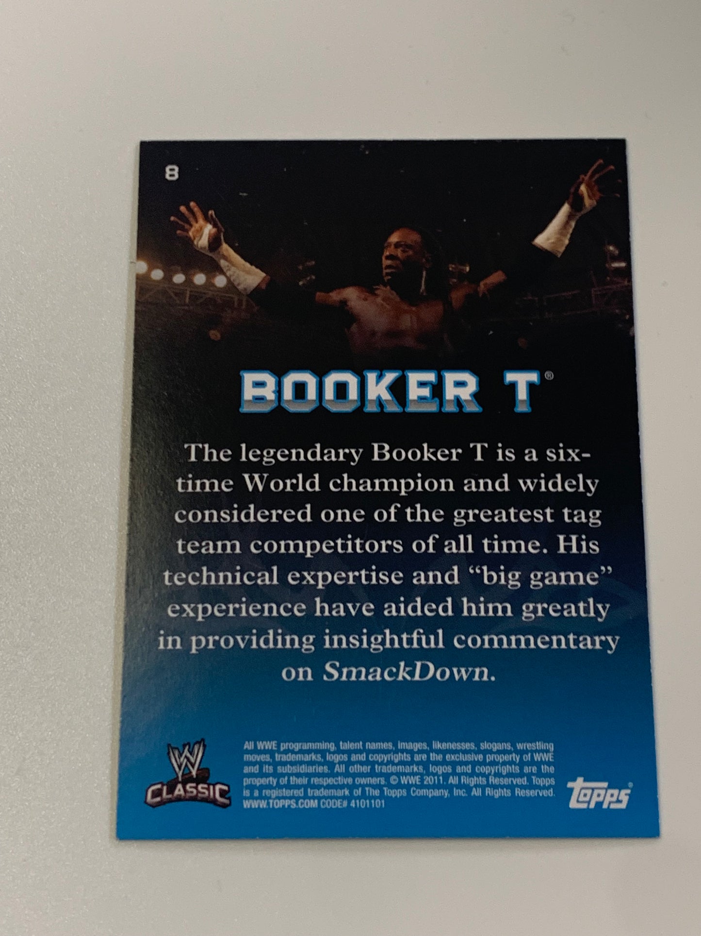 Booker T 2011 WWE Topps Classic Card (King Booker)