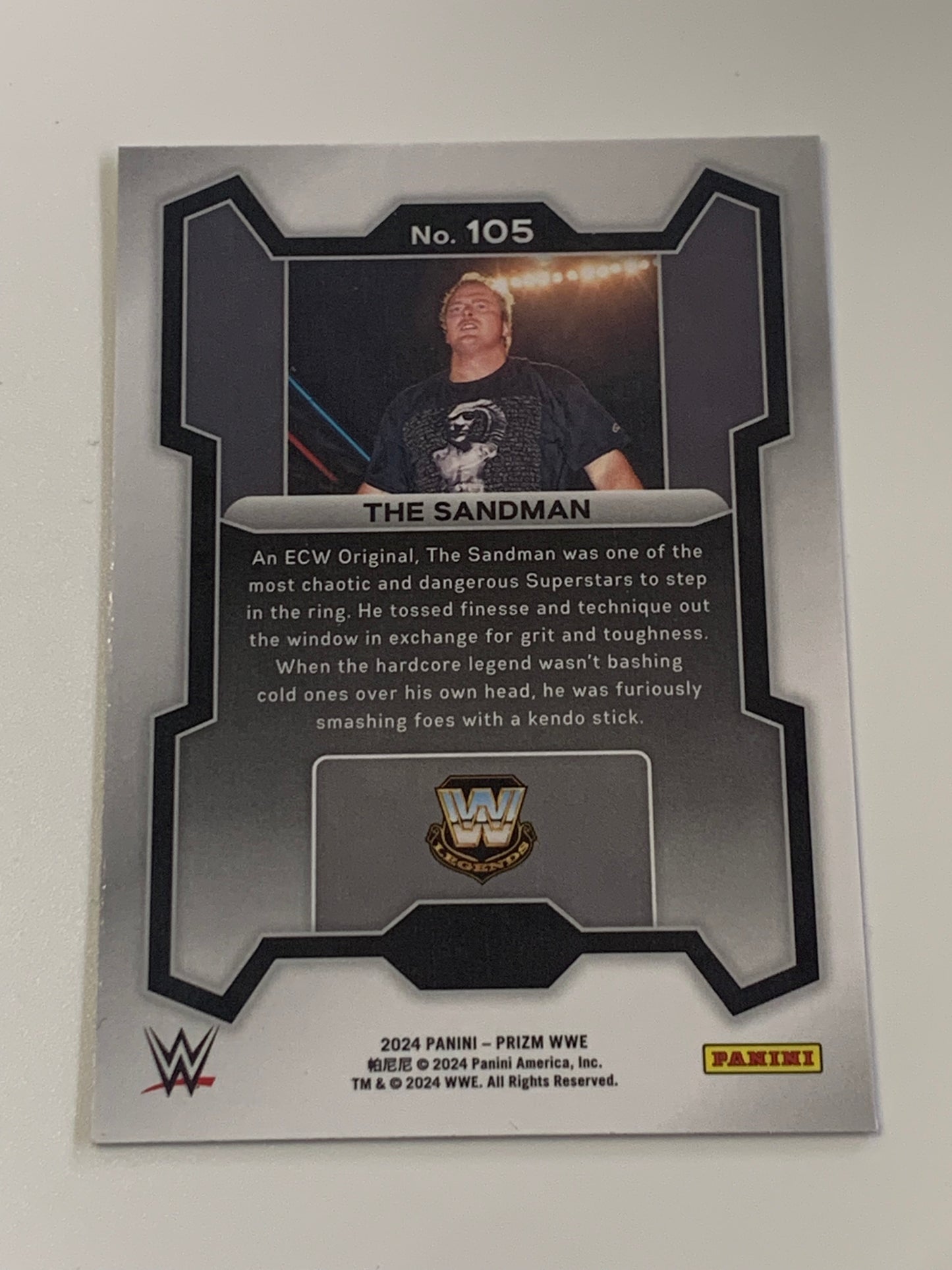 The Sandman 2024 WWE Panini Prizm Card