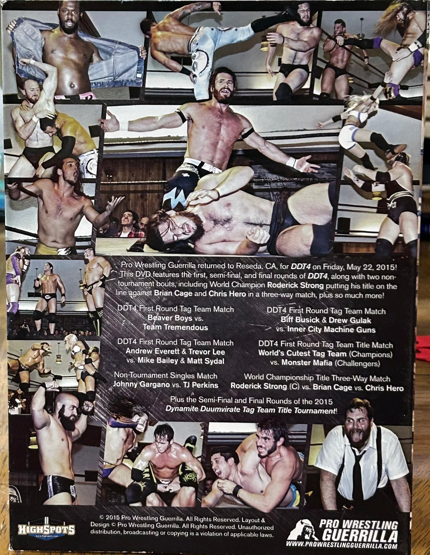 * PWG DVD “DDT 4” May 22, 2015 (Gargano, Strong, TJ Perkins, Strong & so much more)