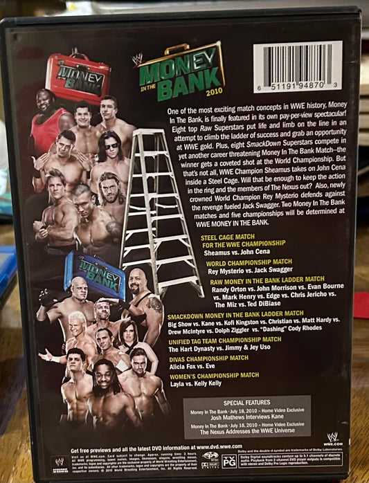 * WWE Money in the Bank 2010 DVD (Cena, Orton, Mysterio & so much more)