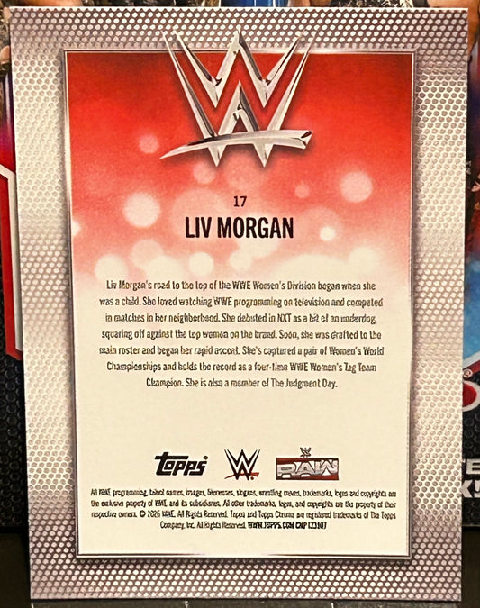 + Liv Morgan 2026 WWE Topps Chrome Card