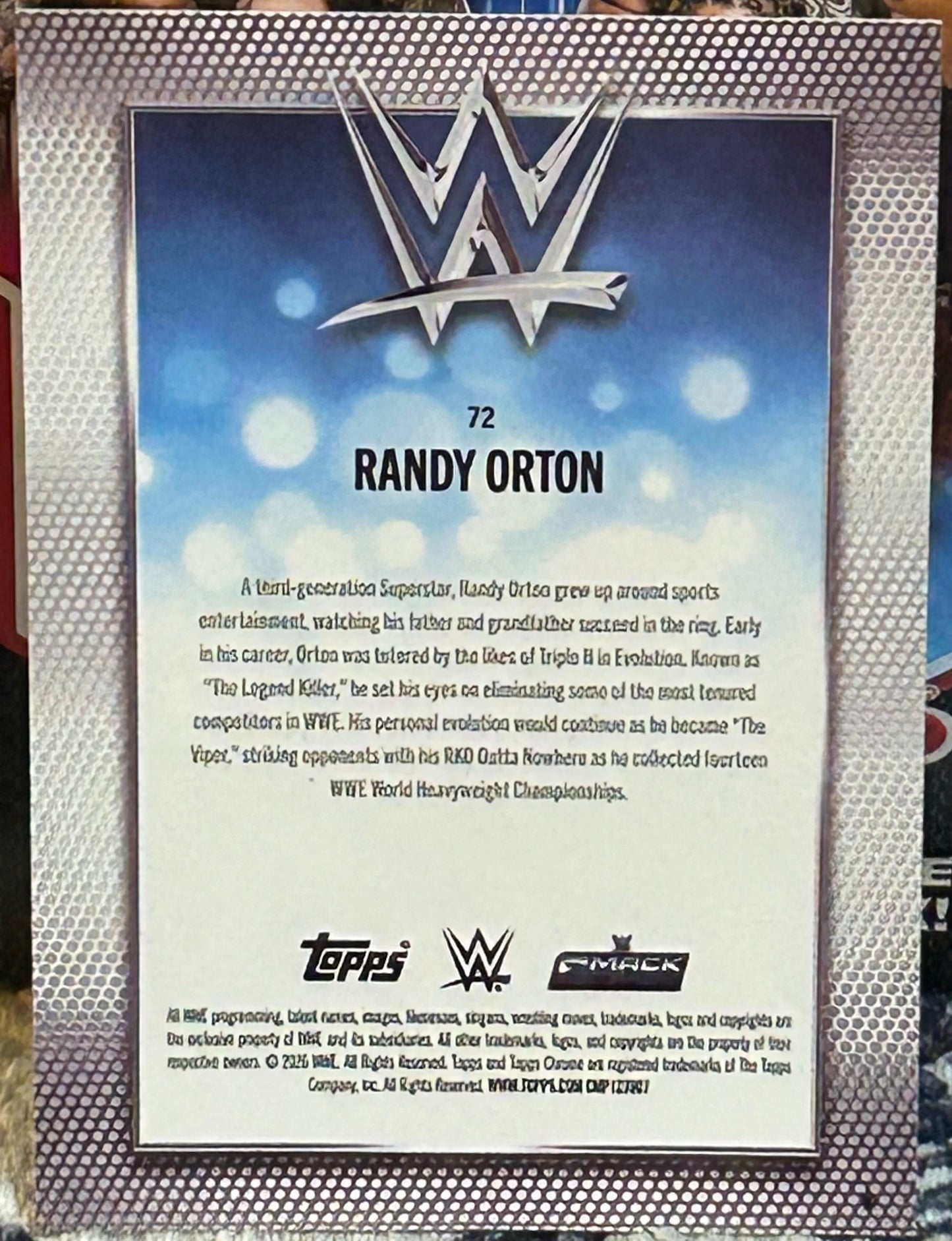 + Randy Orton 2026 WWE Topps Chrome Card