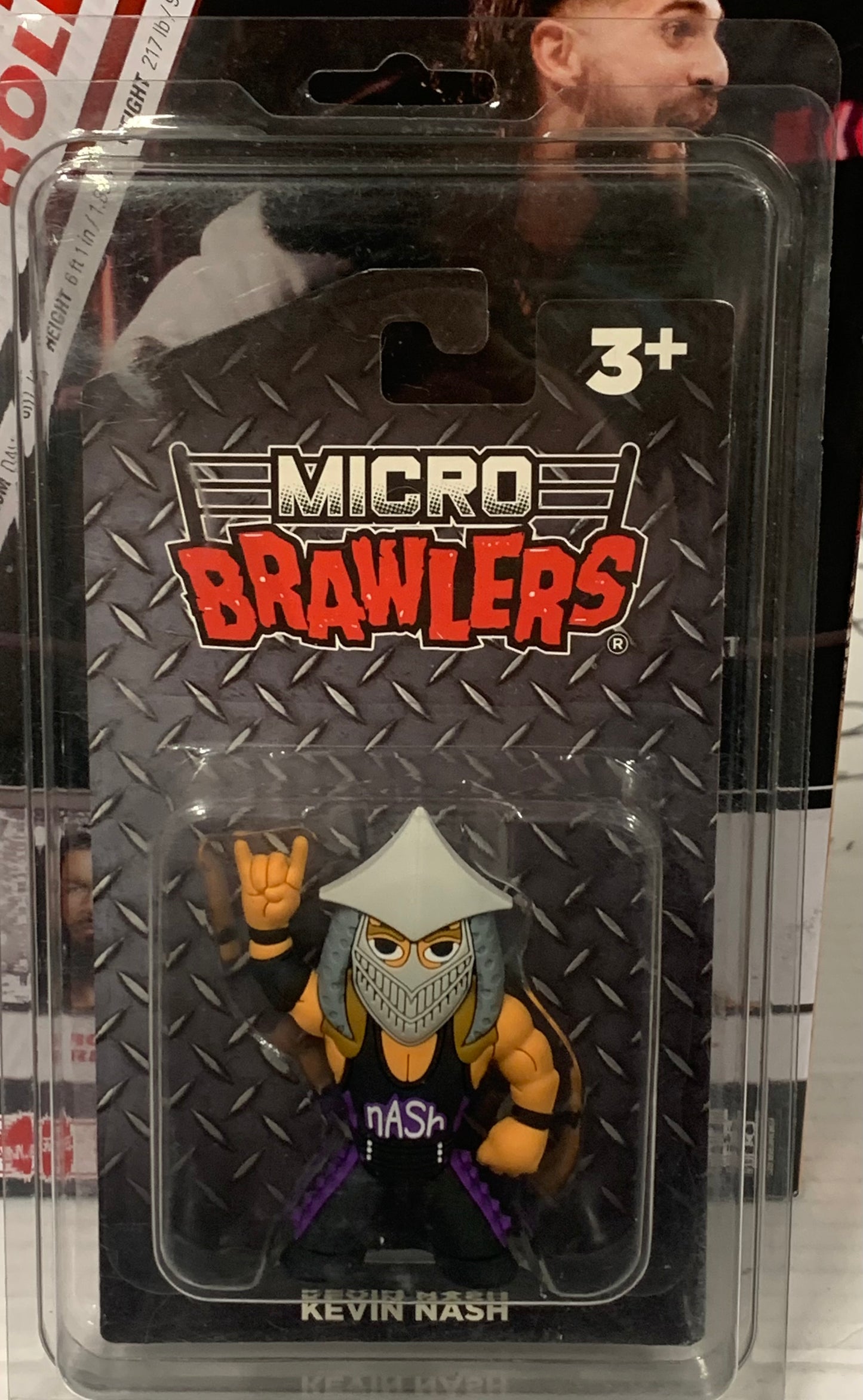 Kevin Nash TMNT Super Shredder Micro Brawlers (New in Package, Comes with Protective Case)