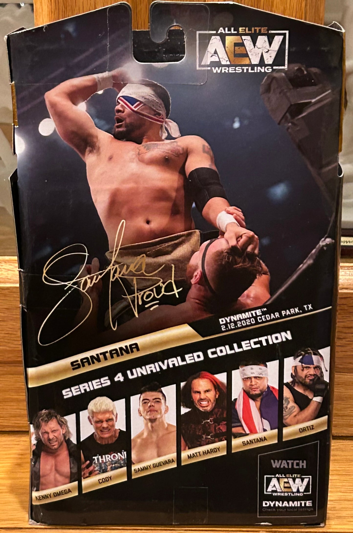 Mike Santana AEW TNA NXT WWE Unrivaled Series 4 Action Figure (Sealed, Never Opened)