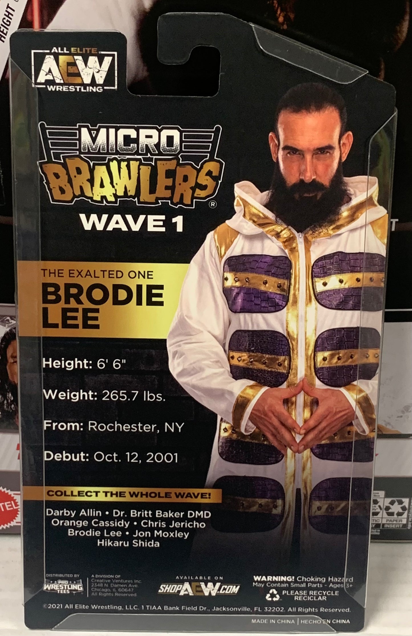 Brodie Lee AEW Micro Brawlers (New in Package, Comes with Protective Case)