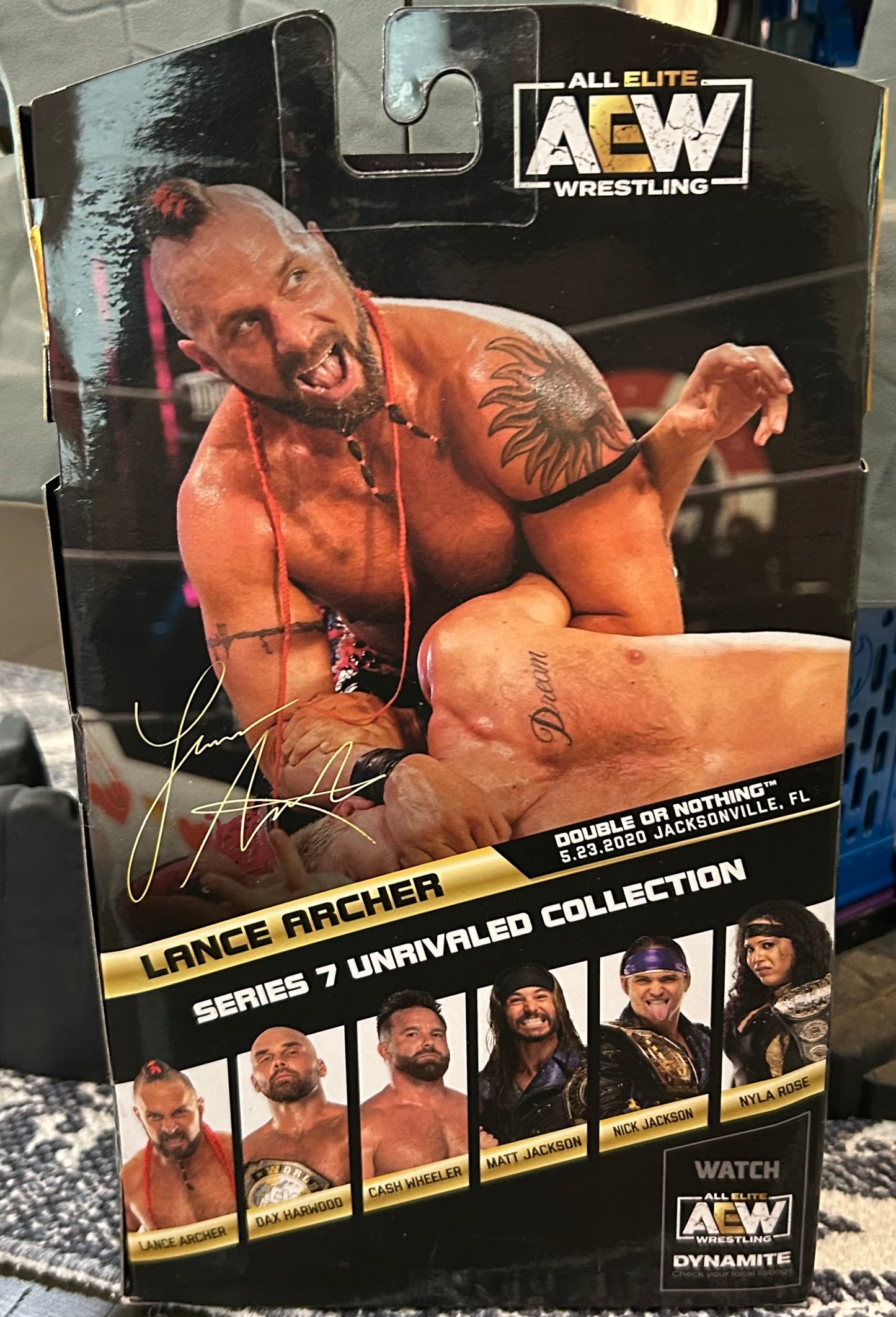 + Lance Archer SIGNED AEW Action Figure (Comes w/Case & COA)