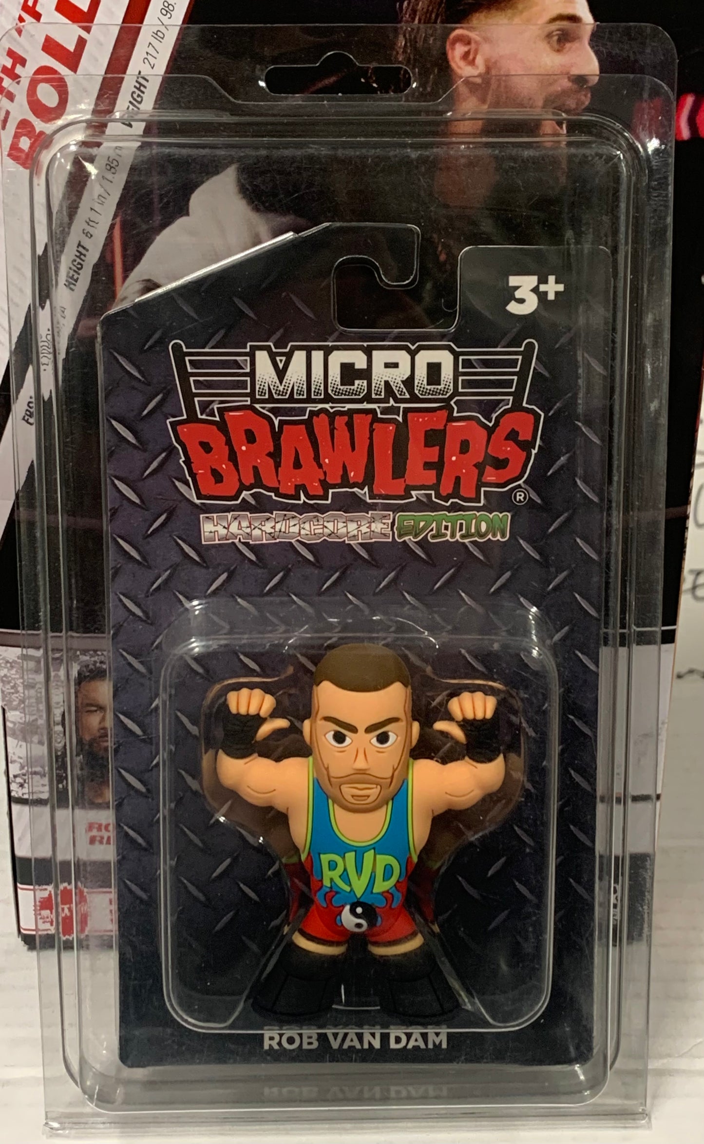 RVD Rob Van Dam Micro Brawlers (New in Package, Comes with Protective Case)