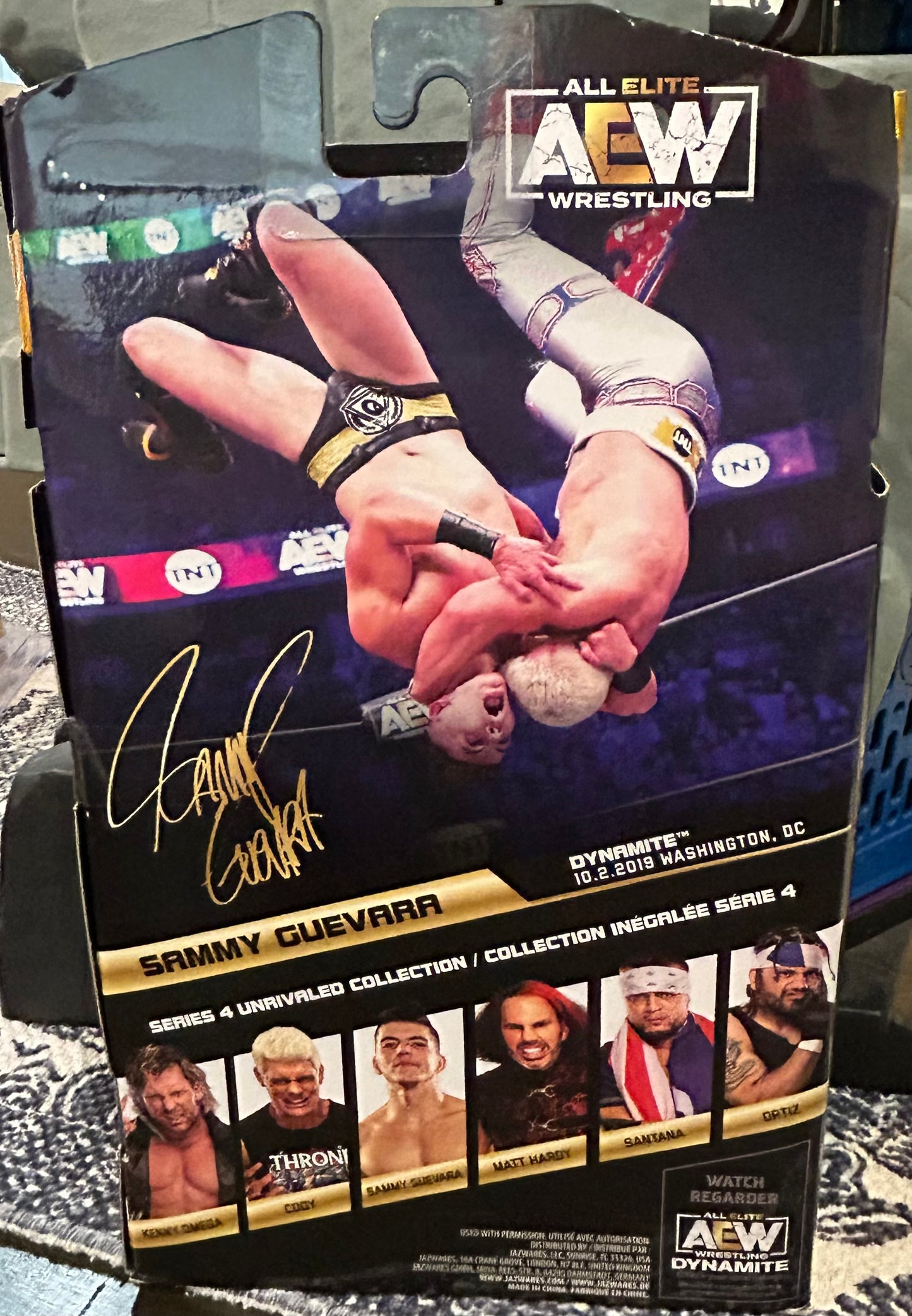 + Sammy Guevara SIGNED AEW Action Figure (Comes w/Case & COA)