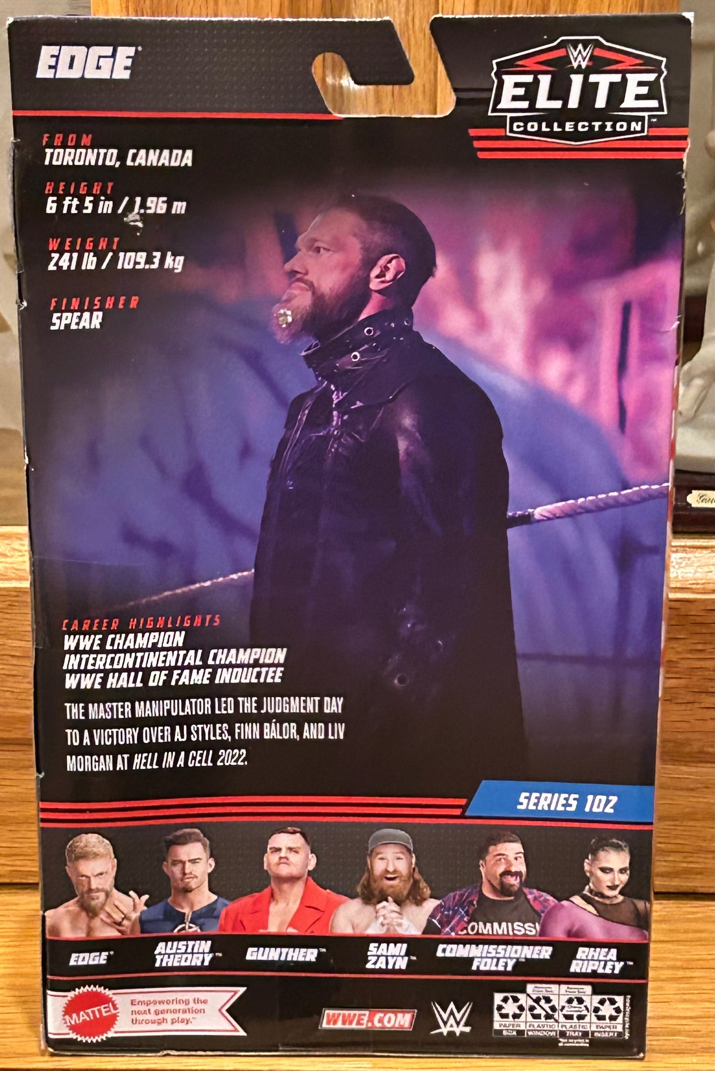 Edge WWE Mattel Elite Series 102 Action Figure (Sealed, Never Opened)