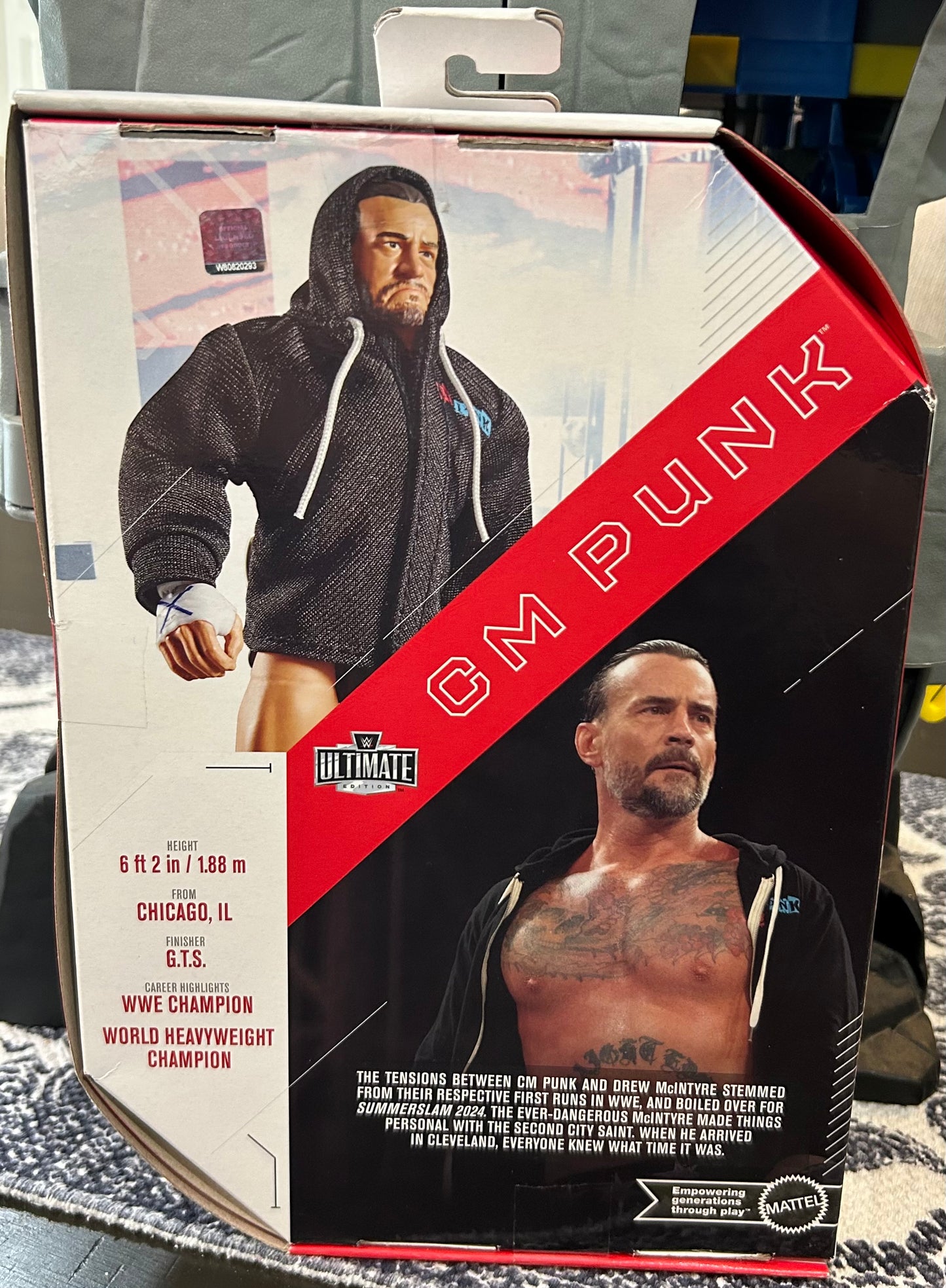 + CM Punk WWE Mattel Ultimate Edition Elite Action (Sealed, Never Opened)