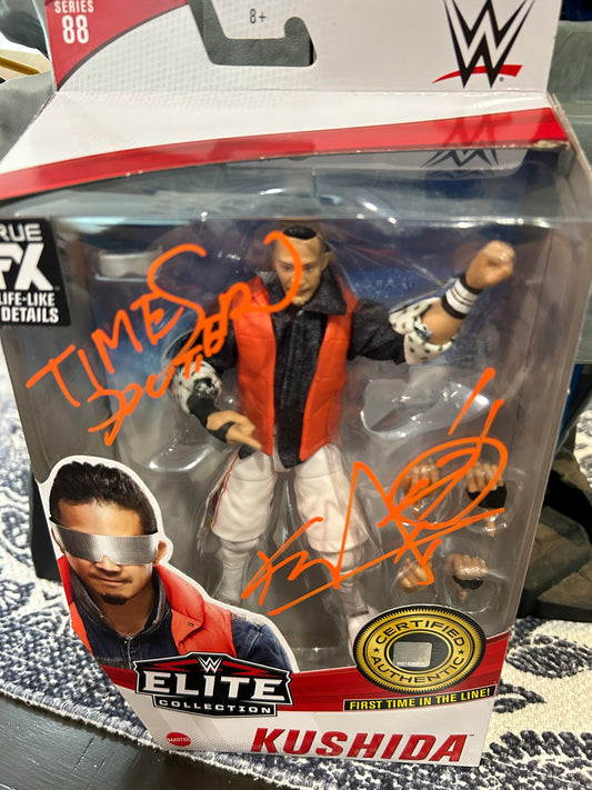 +Kushida SIGNED WWE Mattel Elite Action Figure (Comes w/COA)